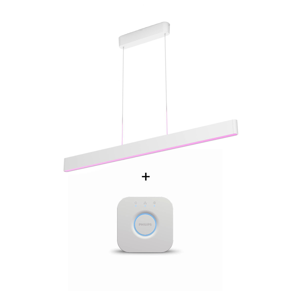 Philips Hue White & Color Ambiance Ensis Pendelleuchte 5500lm - Weiß + Bridge
