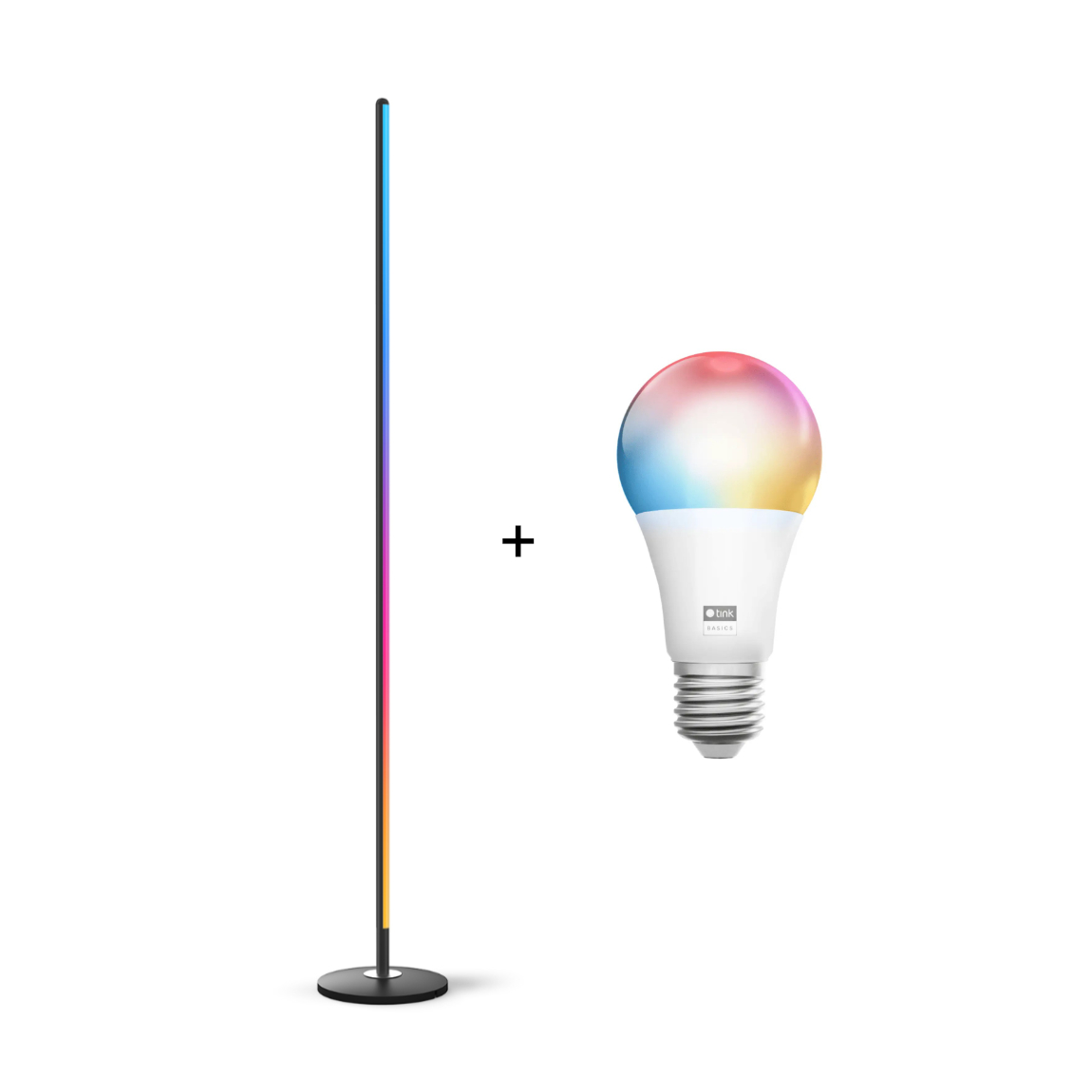 Govee Stehlampe - Floor Lamp Lite + tink Basics White & Color E27 Bulb - Matter