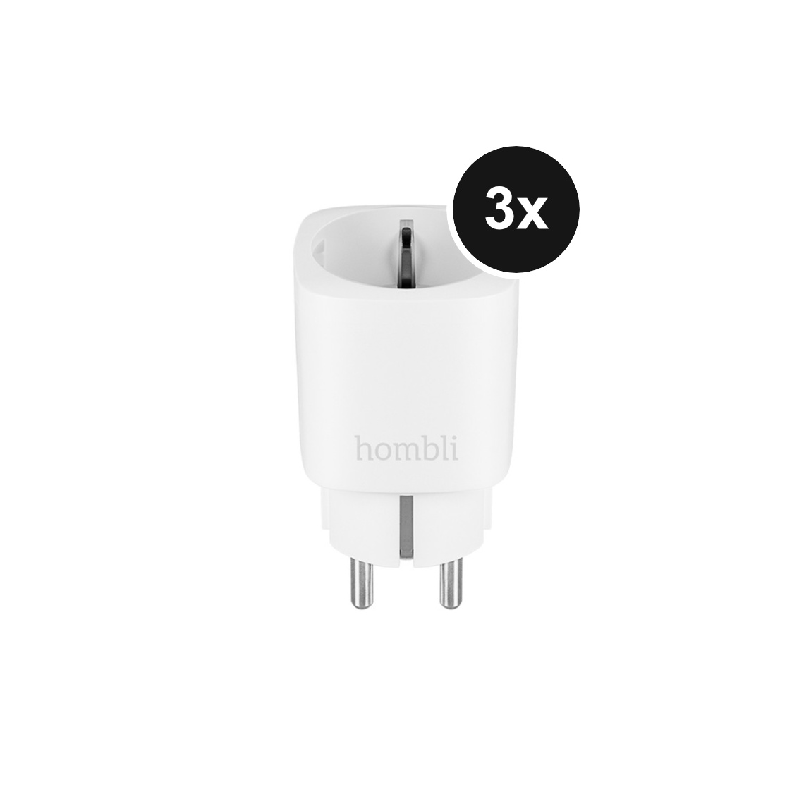 Hombli Smart Steckdose 2er-Pack + gratis Smart Steckdose - Weiß
