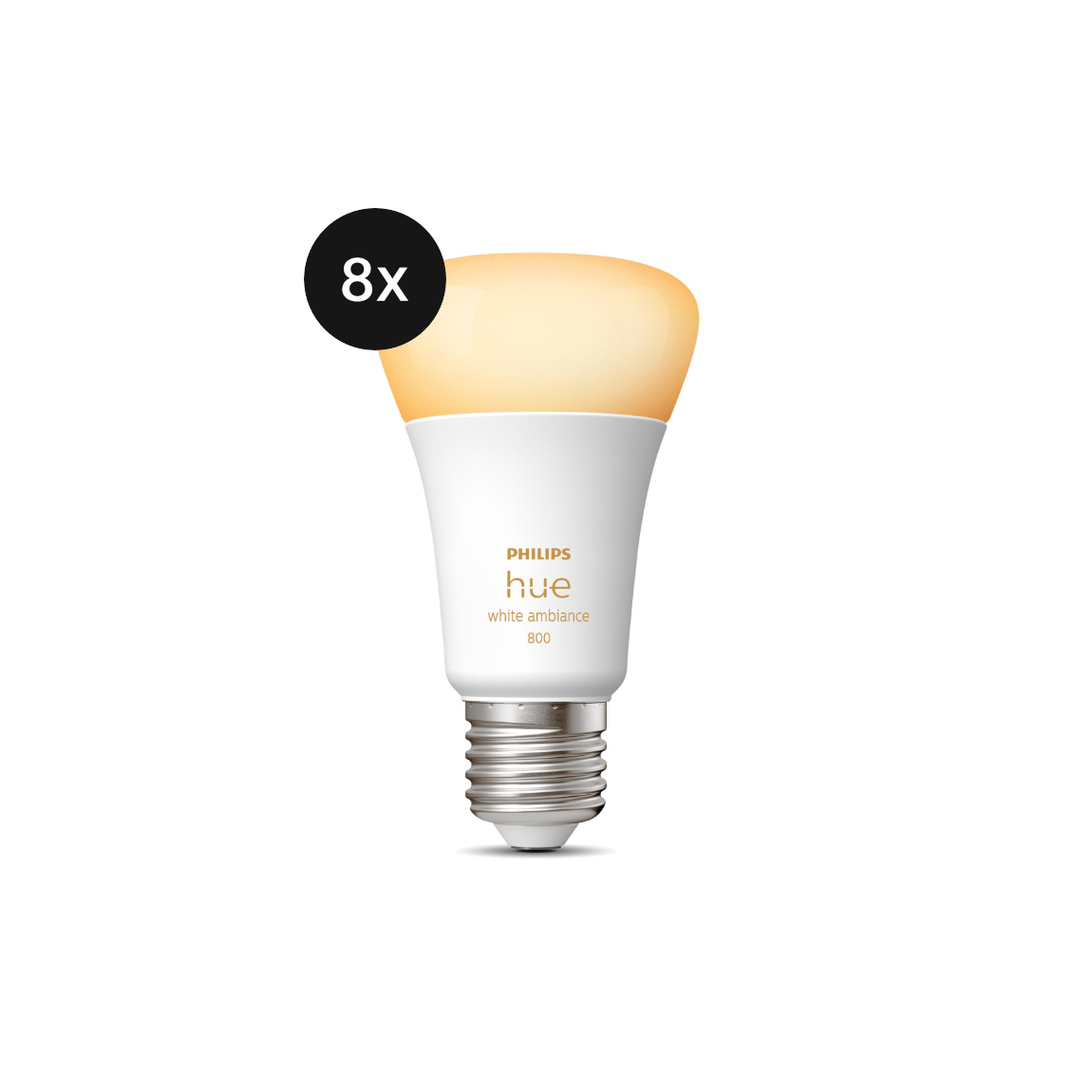 Philips Hue White Ambiance E27 800lm - 8er-Set