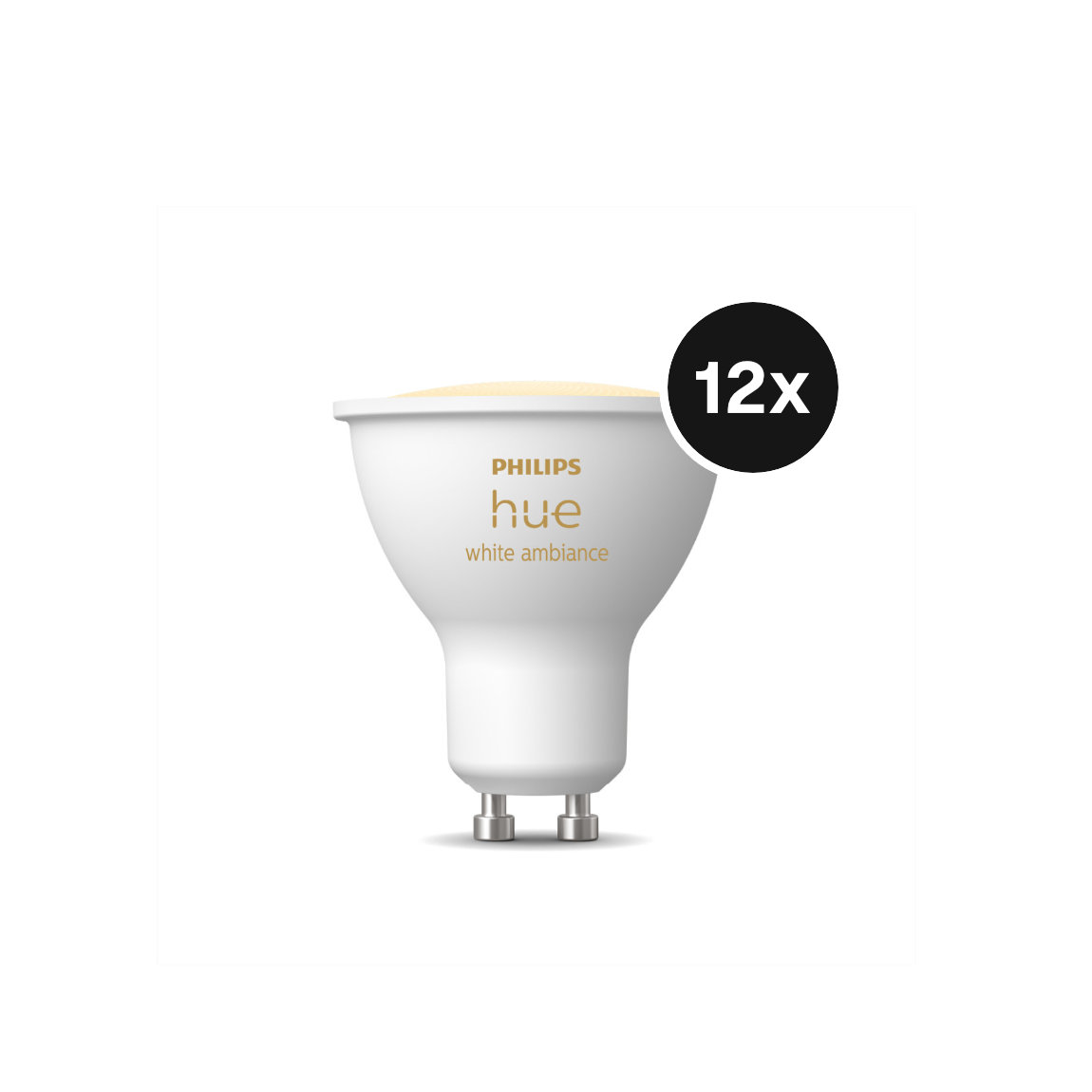 Philips Hue White Ambiance GU10 LED Lampe 400lm - 12er-Set