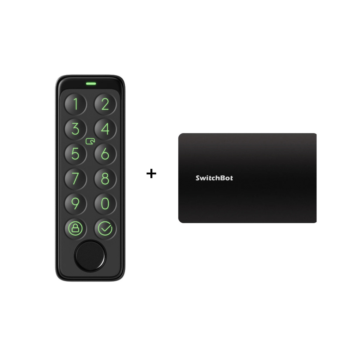 SwitchBot Keypad Touch - Smartes Tastenfeld + SwitchBot Card - Schwarz