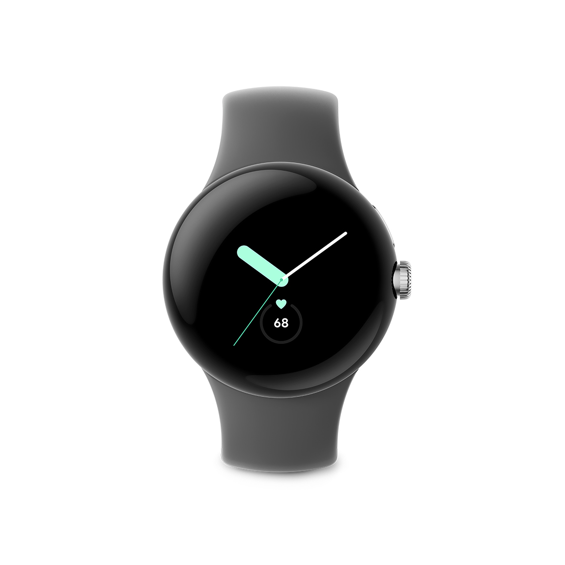 Google Pixel Watch - WLAN Smartwatch - Silber mit Charcoal Armband
