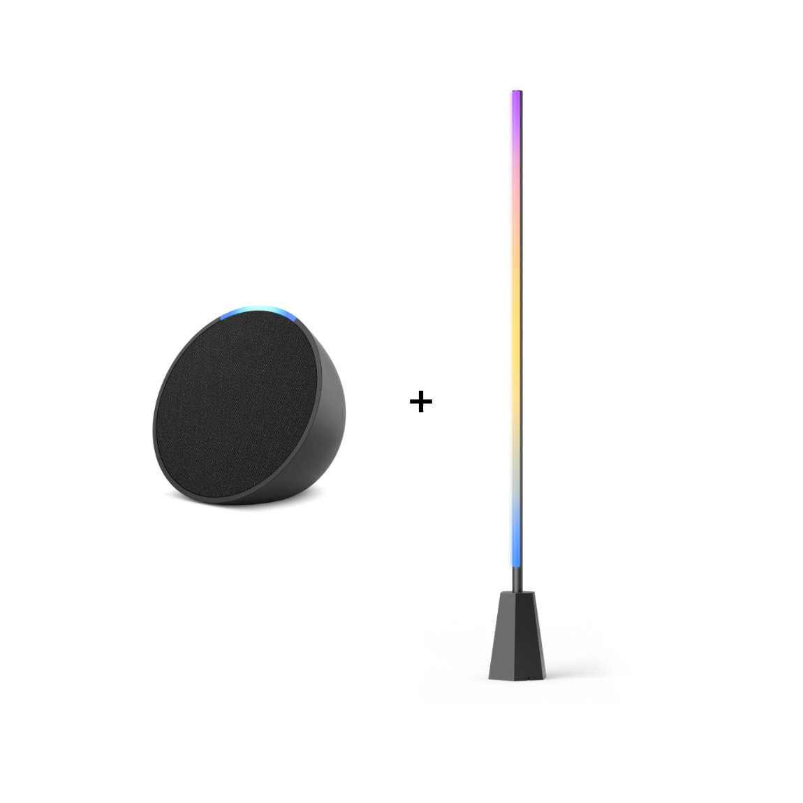 Amazon Echo Pop - Neueste Generation + eufy Zimmer Stehlampe E10