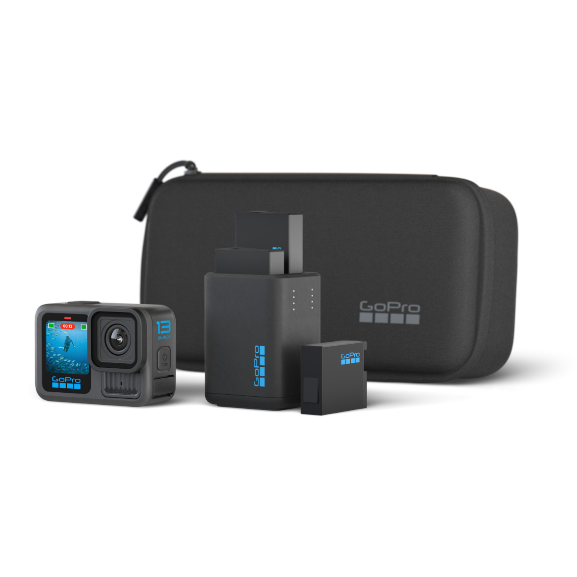 GoPro HERO13 Black - Extended Power Bundle - Schwarz (+GRATIS Hombli Lichterkette)