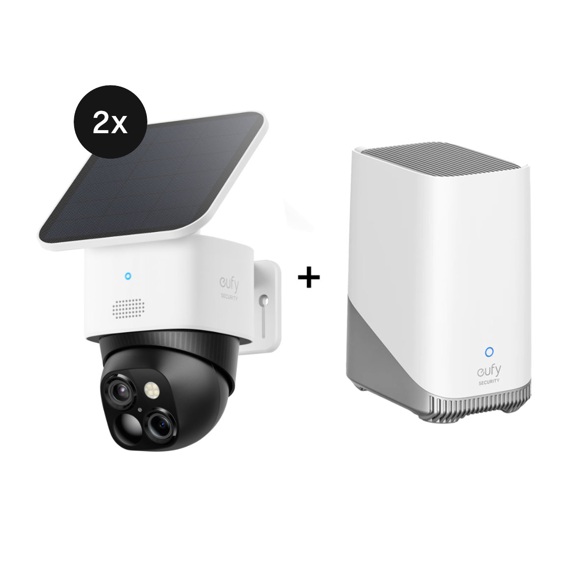 eufy SoloCam S340 - 2er-Set + Homebase 3