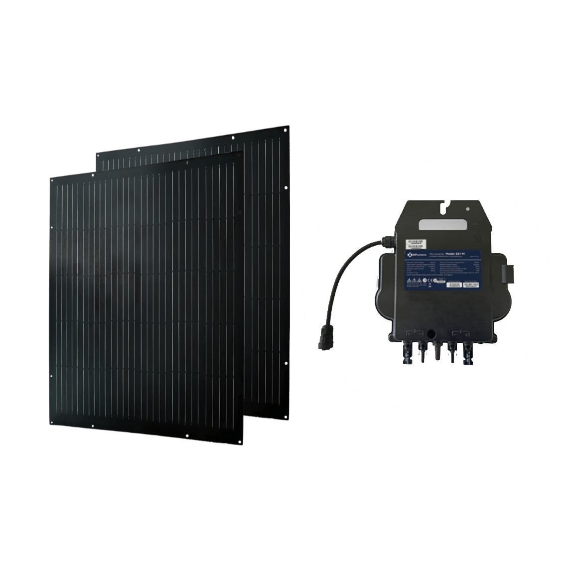 Climatos Smart 300W - Flexibles Balkonkraftwerk (2x 150W) - Schwarz