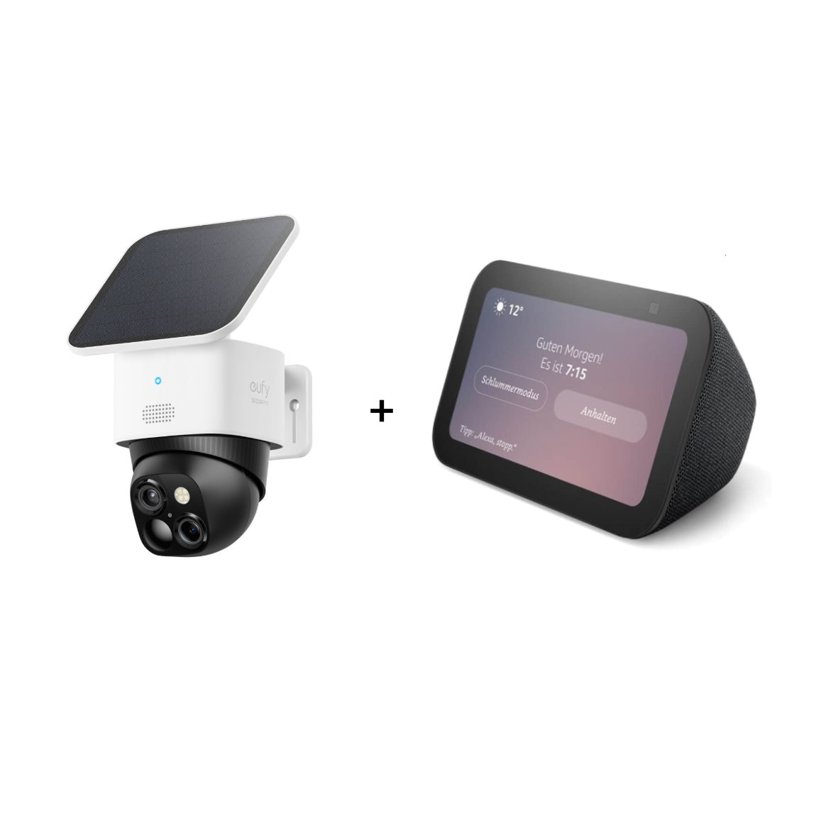 eufy SoloCam S340 + Amazon Echo Show 5 Gen. 3