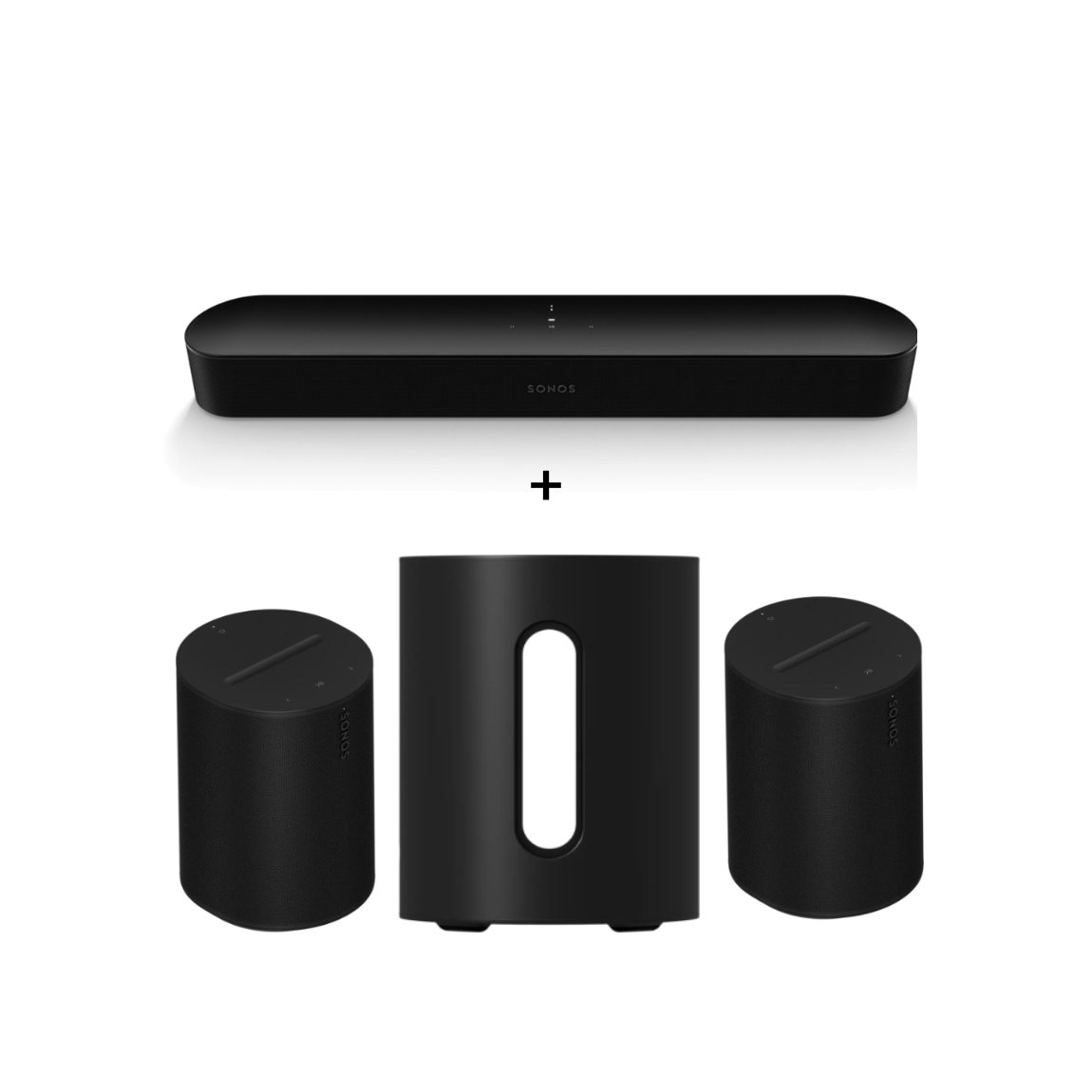 Sonos 5.1 Heimkino Set - mit Beam Gen 2, 2x Era 100 und Sub Mini