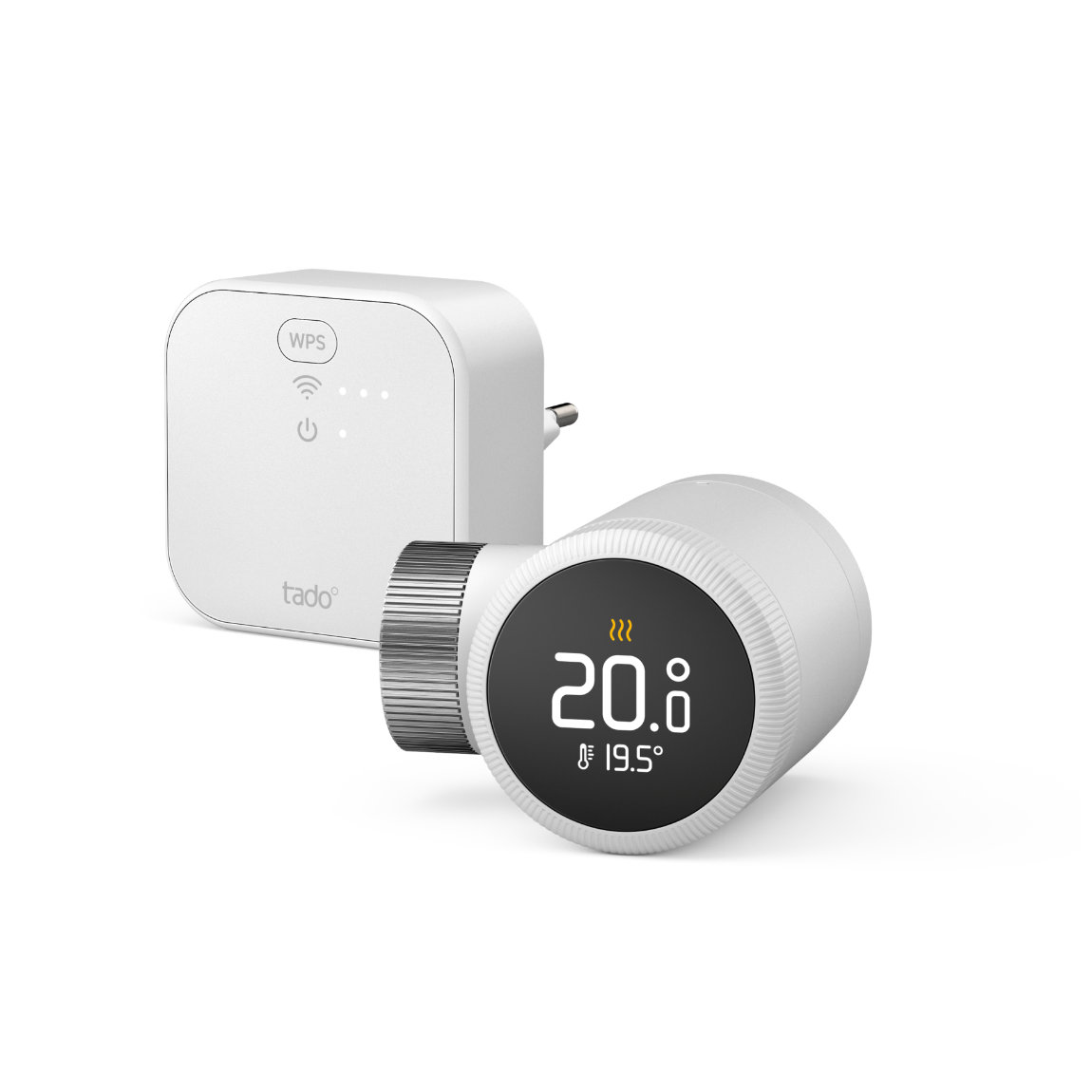 tado° Starter Kit Smartes Heizkörper-Thermostat X + Bridge - Weiß