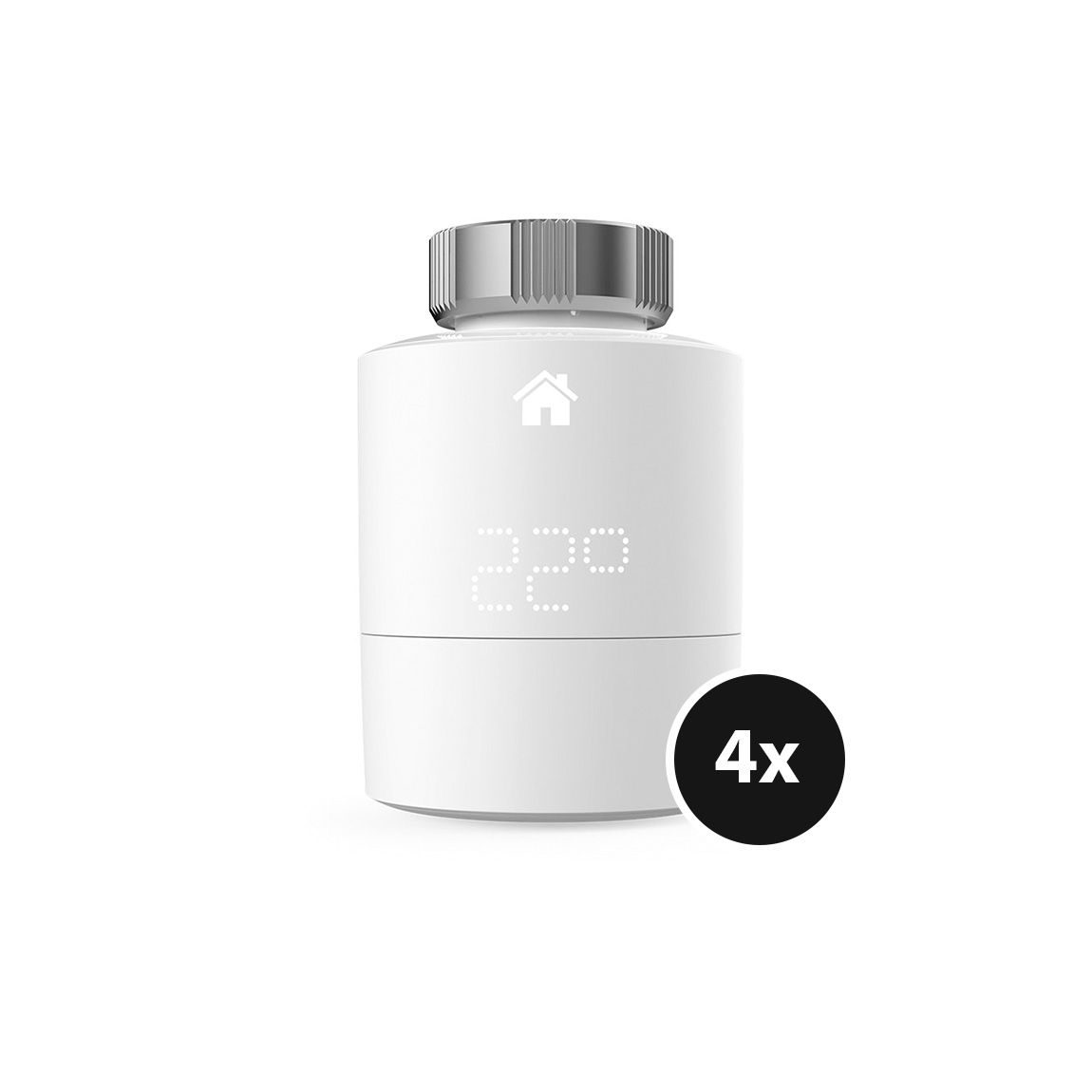 tado° V3+ Smartes Heizkörper-Thermostat - 4er-Set - Weiß
