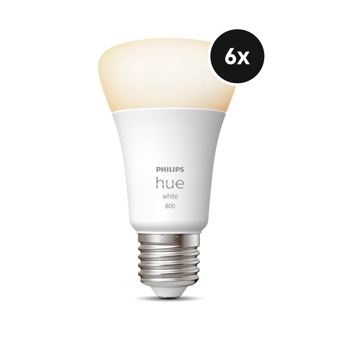Philips Hue White E27 Bluetooth LED-Lampe 6er-Set