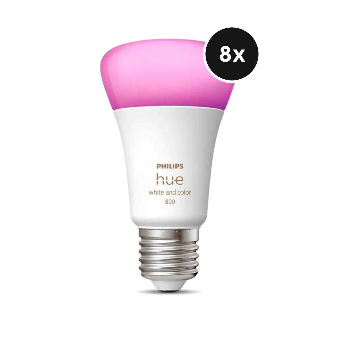 Philips Hue White & Color Ambiance E27 800lm 8er-Set (+GRATIS Hombli Lichterkette)