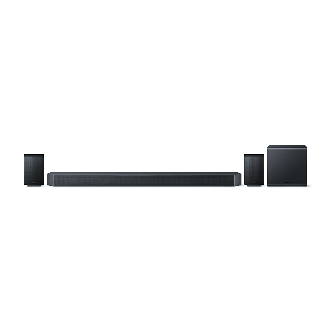 Samsung HW-Q995GF/ZG Surround Sound System - mit Soundbar, Subwoofer und 2 Lautsprechern - Schwarz (+GRATIS Hombli Lichterkette)