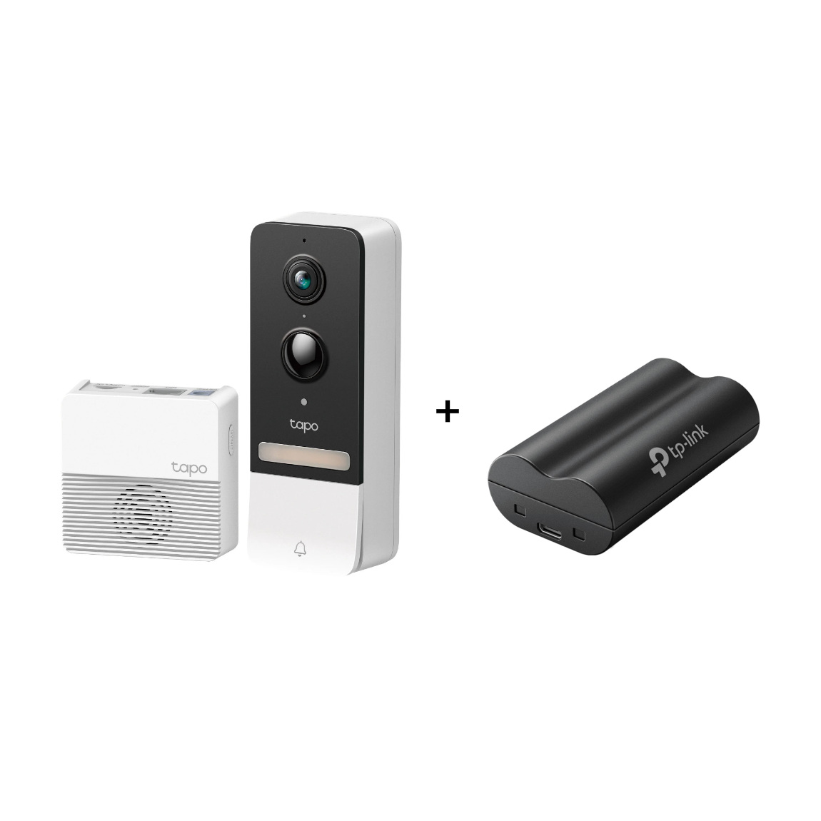 TP-Link Tapo D230S1 - Smarte Batterie Video-Türklingel + A100 Extra Akku-Pack