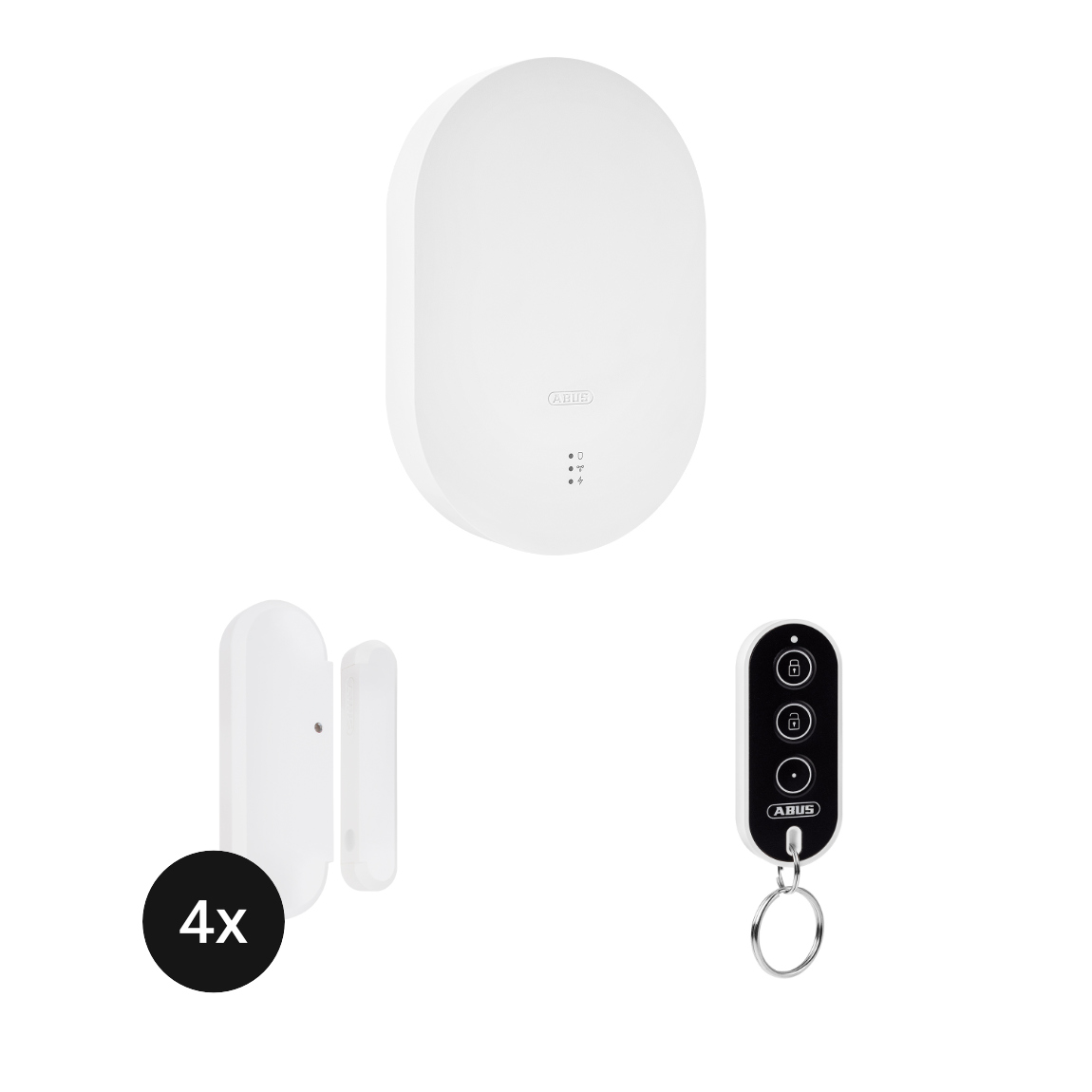 ABUS Smartvest Pro Funk-Alarmanlage - Starter-Set + gratis Smartvest Pro Funk-Öffnungsmelder - 3er-Set