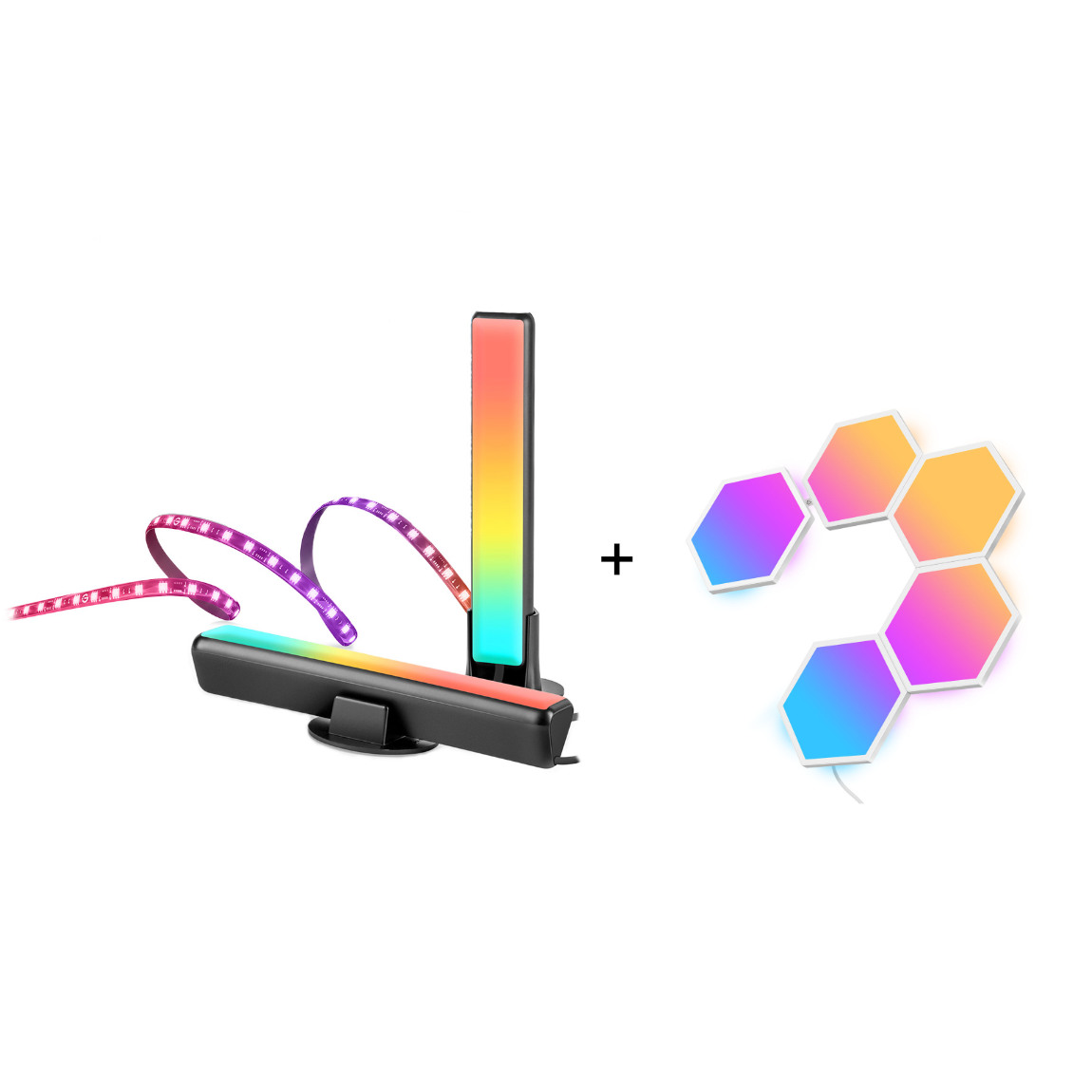 Govee Gaming Starter-Set - PC Monitor Pro Kit + Glide Hexa Light Panels