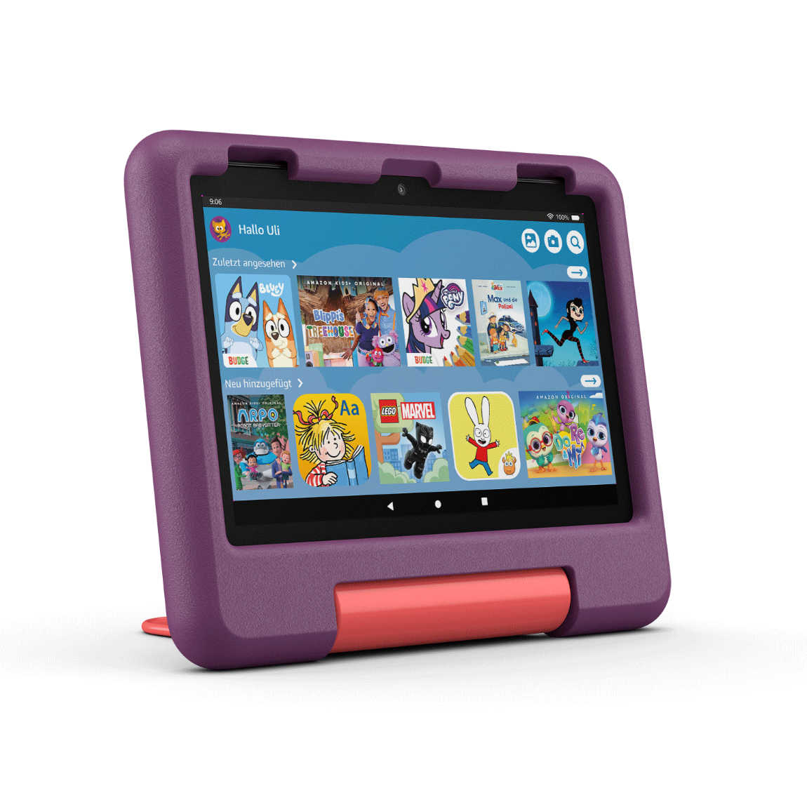 Amazon Fire HD 8 Kids Tablet (2024 Release, 32GB) - Ohne Werbung - Violett