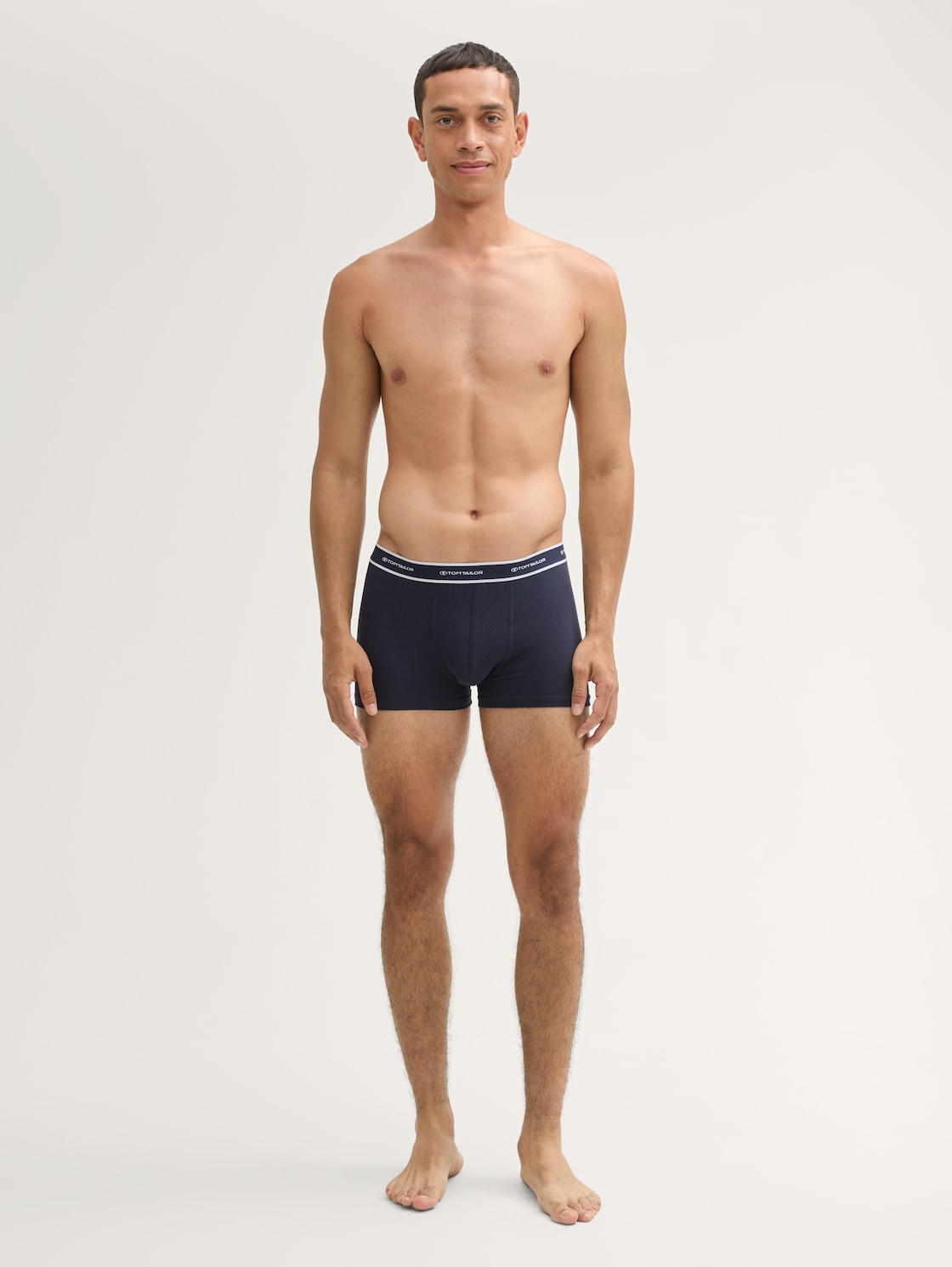 TOM TAILOR Herren Kurze Boxershorts im 2er-Pack, blau, Uni, Gr. XXL/8, baumwolle