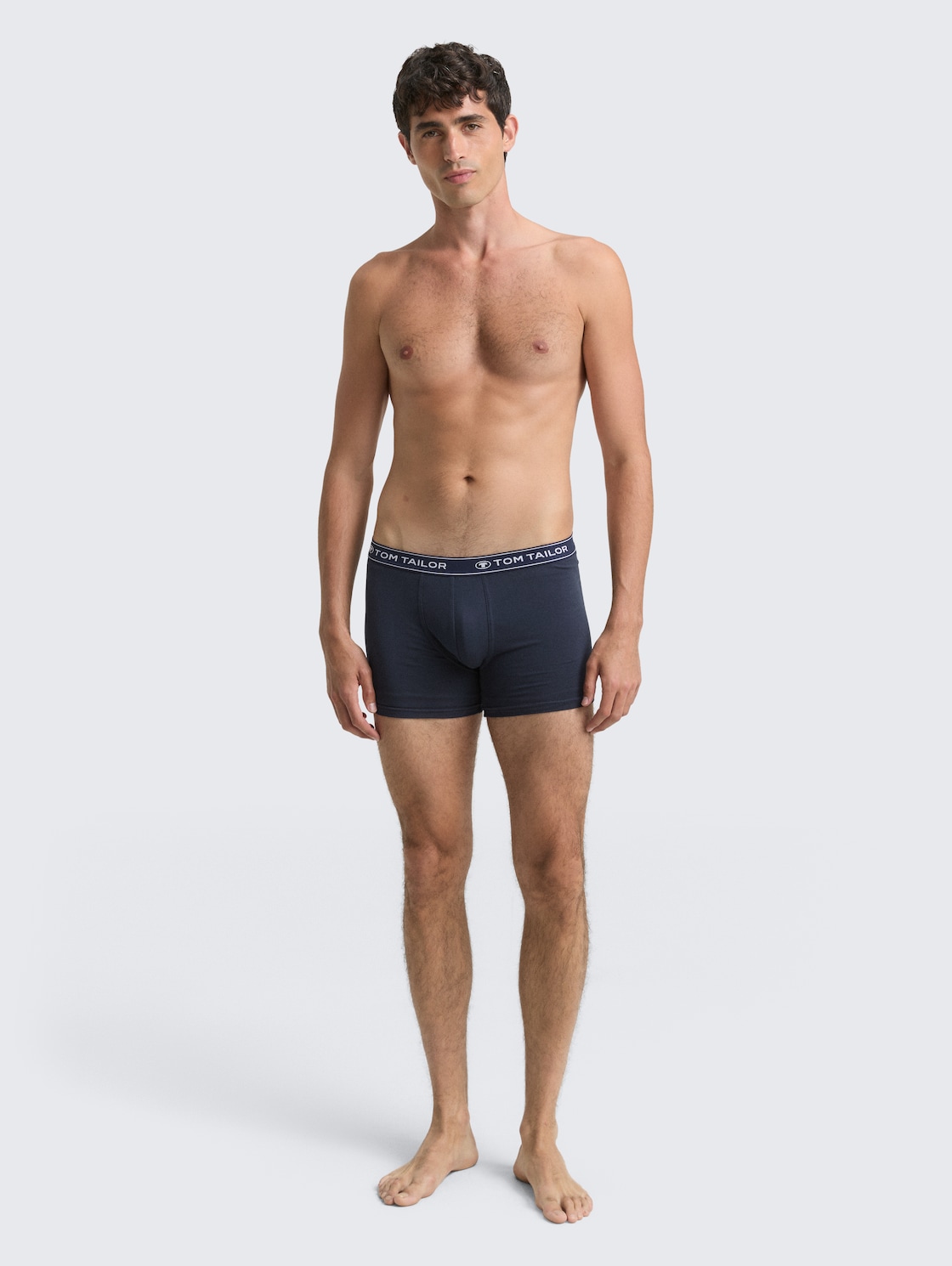 TOM TAILOR Herren Mittellange Boxershorts im 3er-Pack, rot, Uni, Gr. S/4, baumwolle