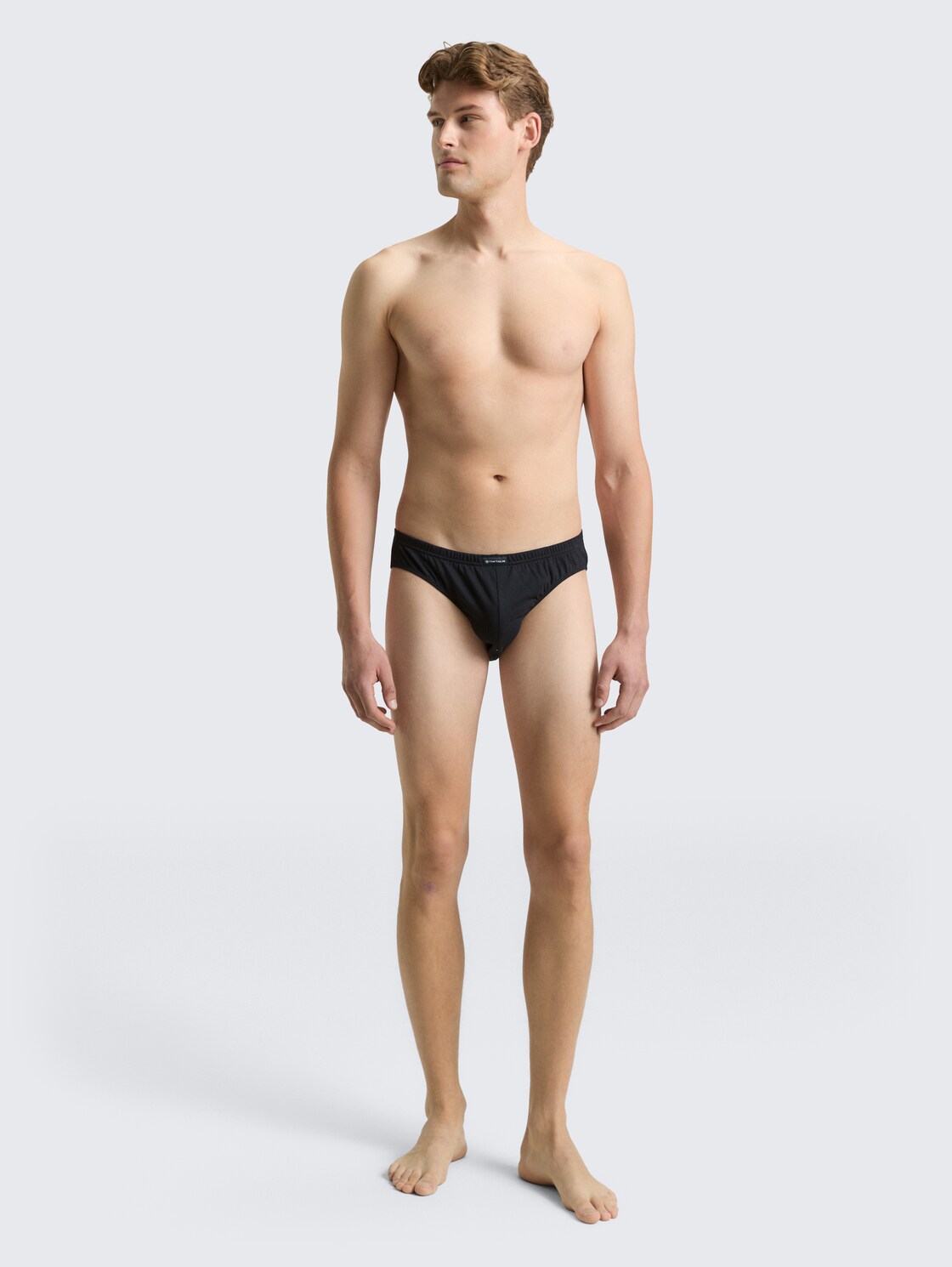 TOM TAILOR Herren Slips aus Baumwolle im 5er-Pack, schwarz, Uni, Gr. S/4, baumwolle