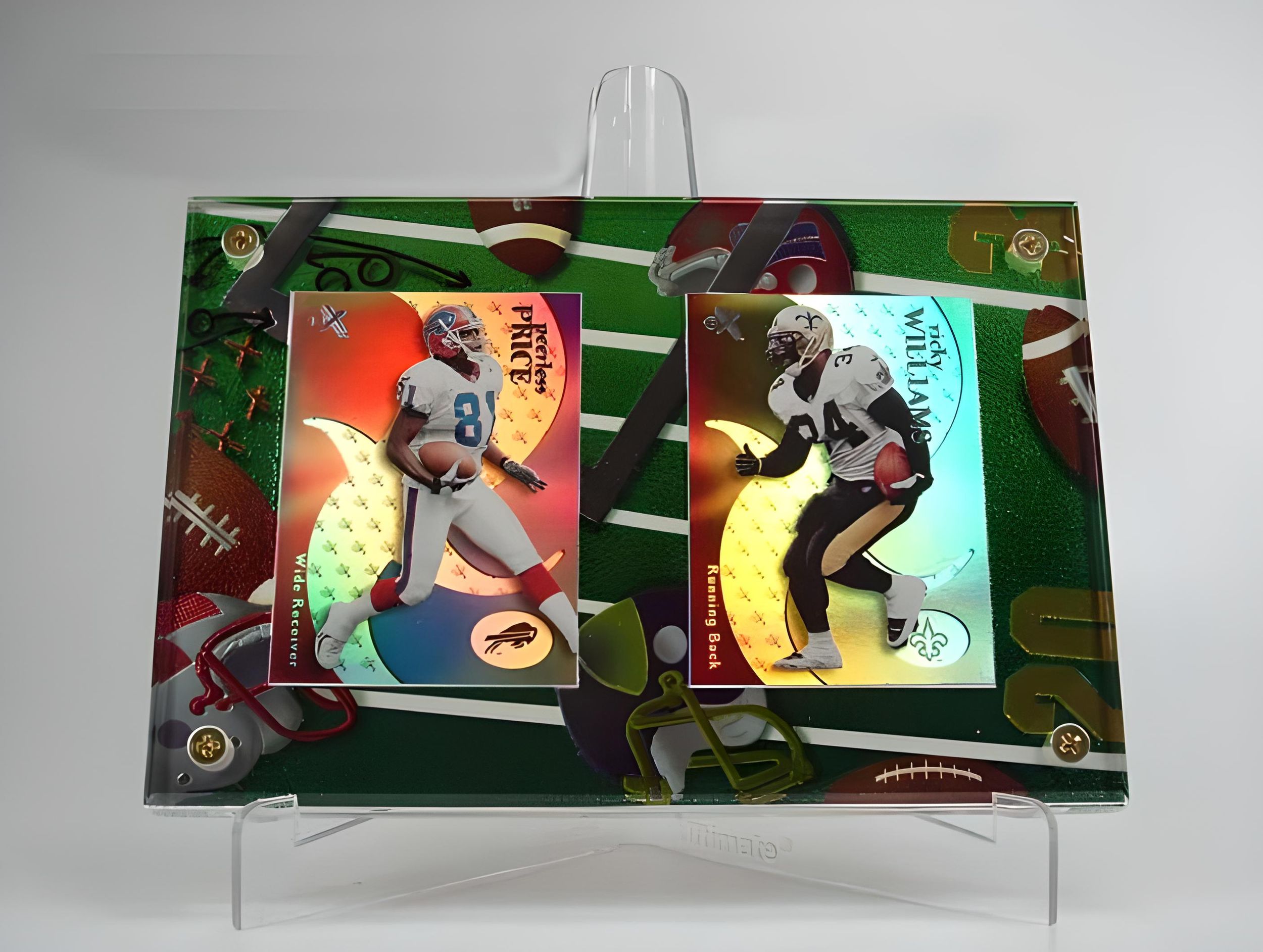 Chrome Double Holder Football Cards