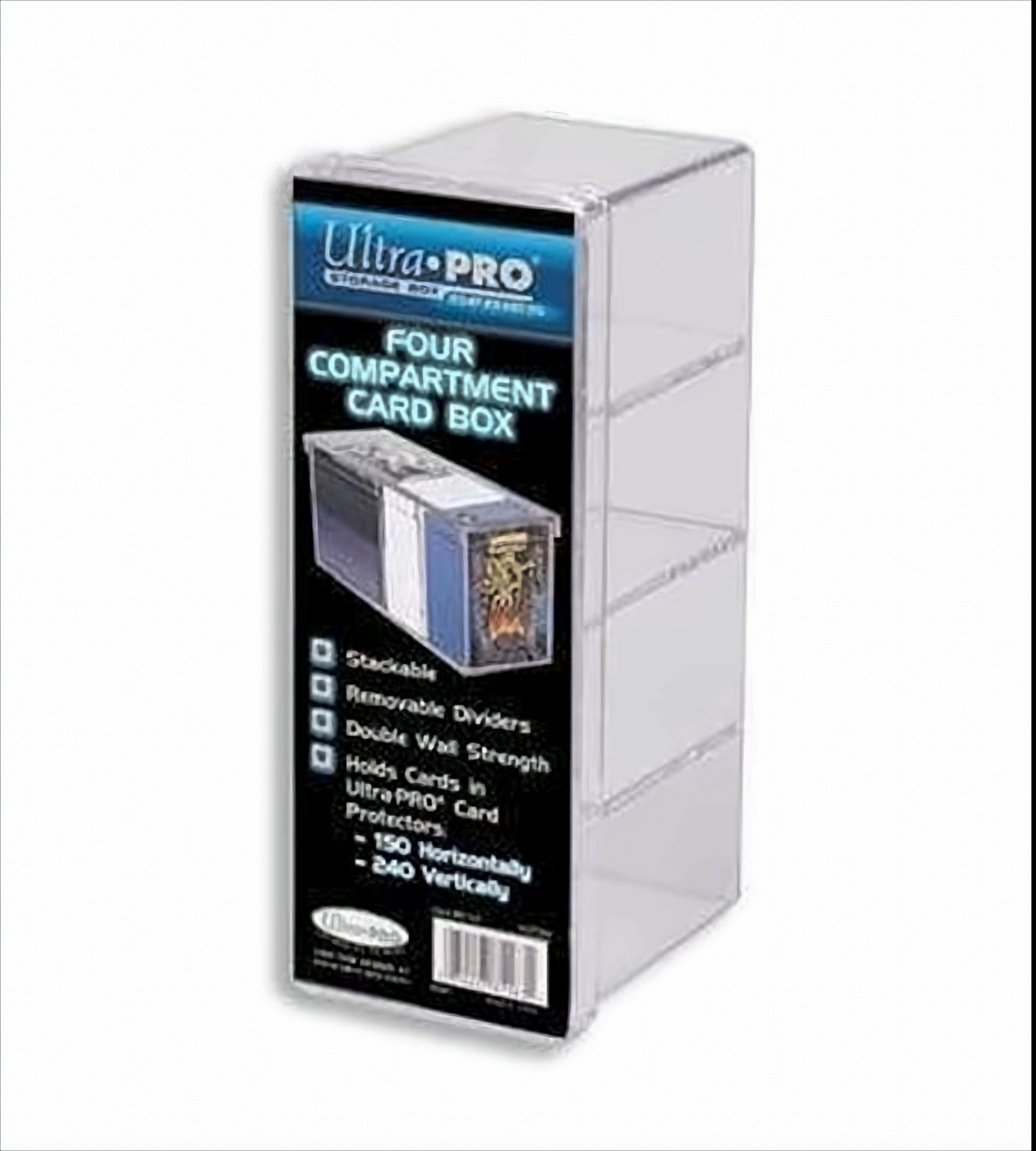 Ultra Pro 81163 - Four Compartment Card Box (klar)