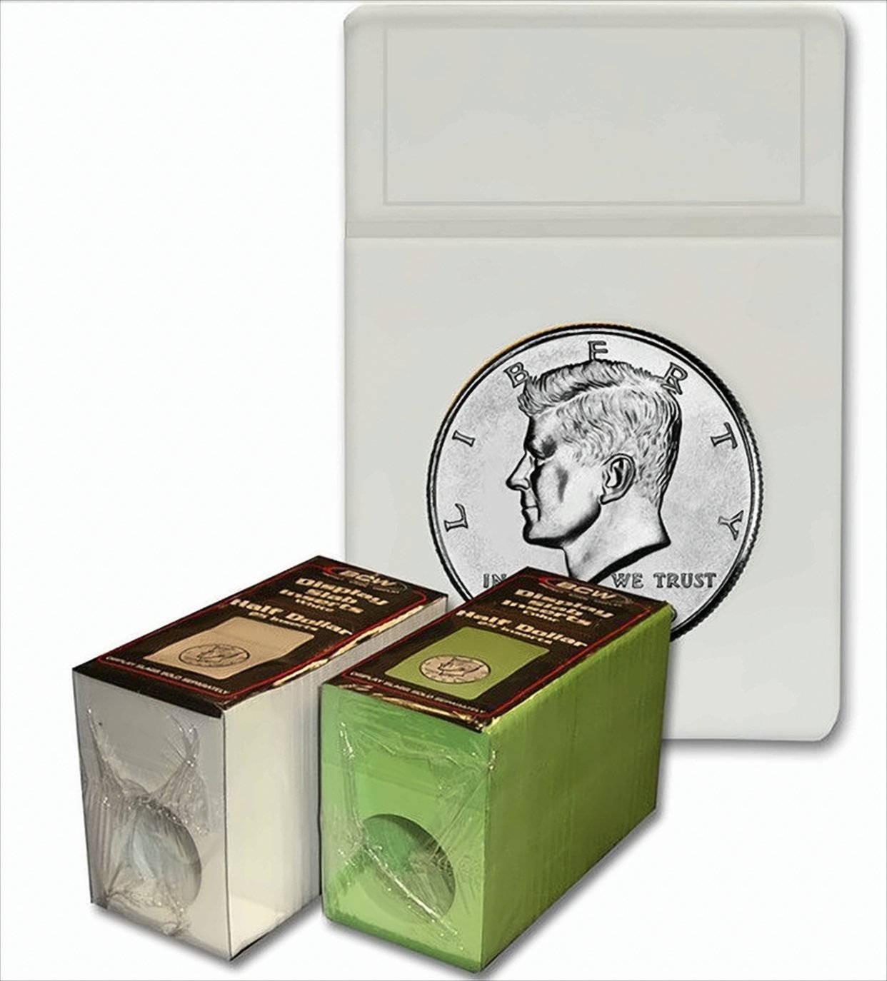 BCW Display Slab Insers white - Half Dollar (25ct)