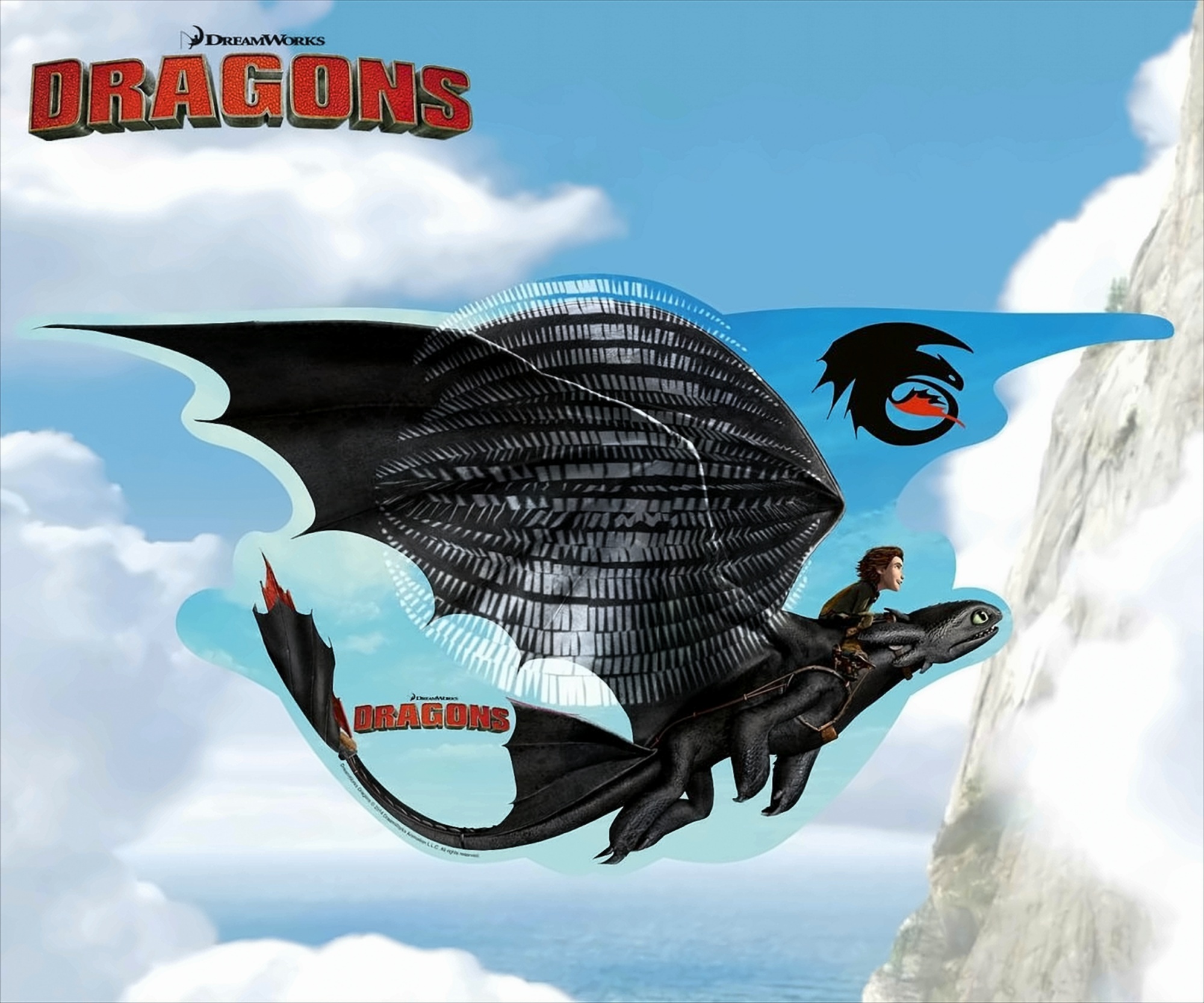 Motiv-Party-Laterne 'Dreamworks Dragons'