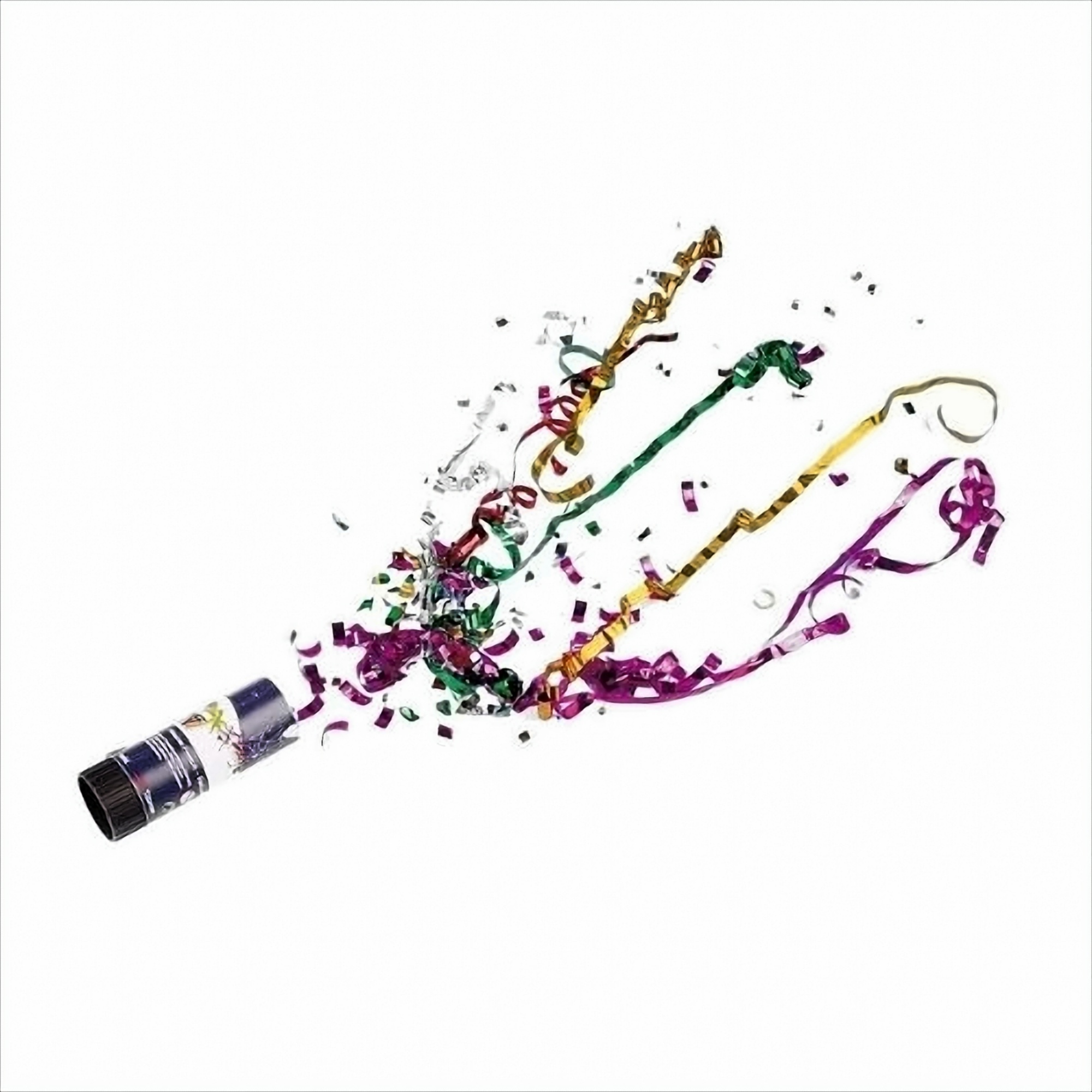 Party-Popper 11 cm, mit Konfetti-Füllung