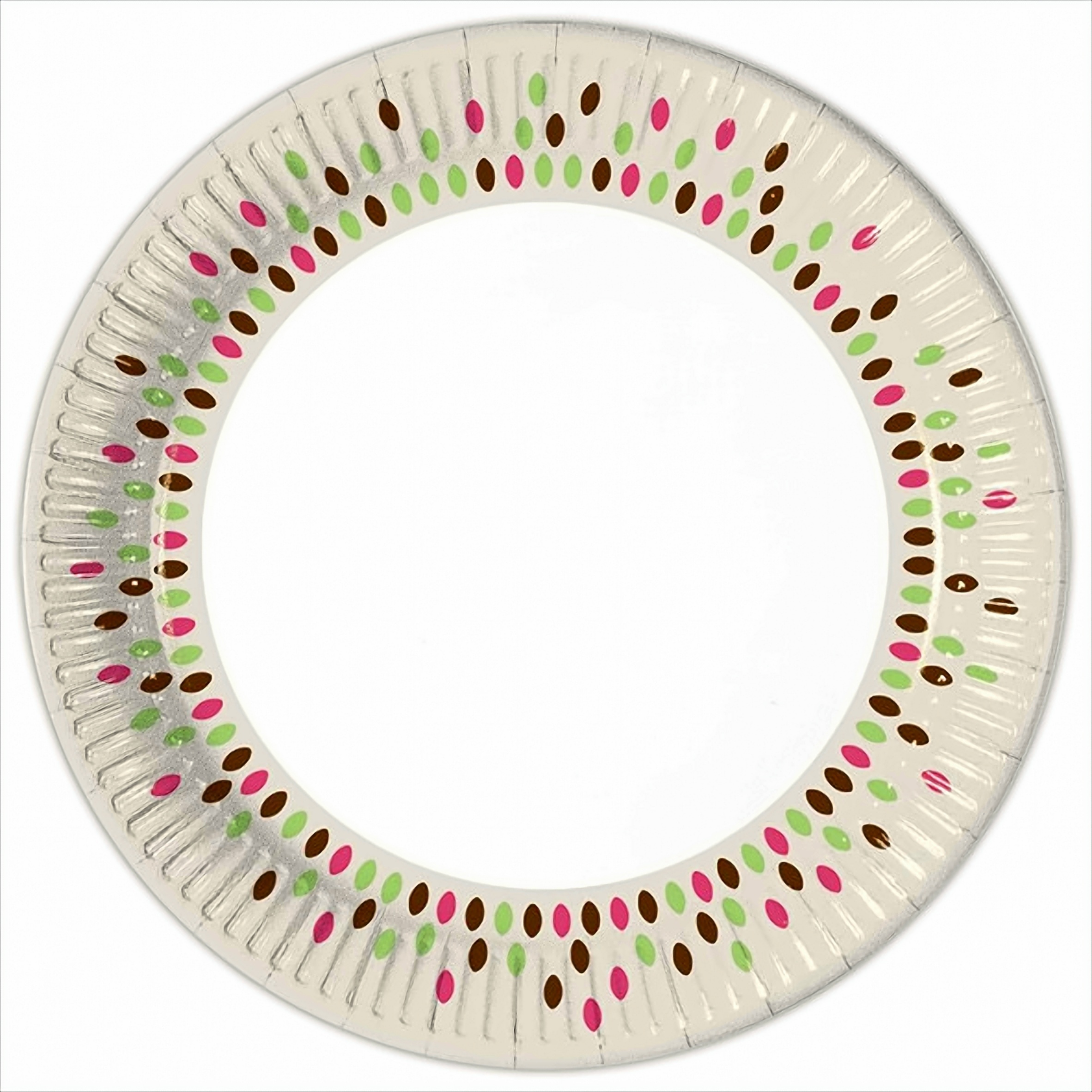 10 x Herbstfarben Pappteller - Groß 23cm