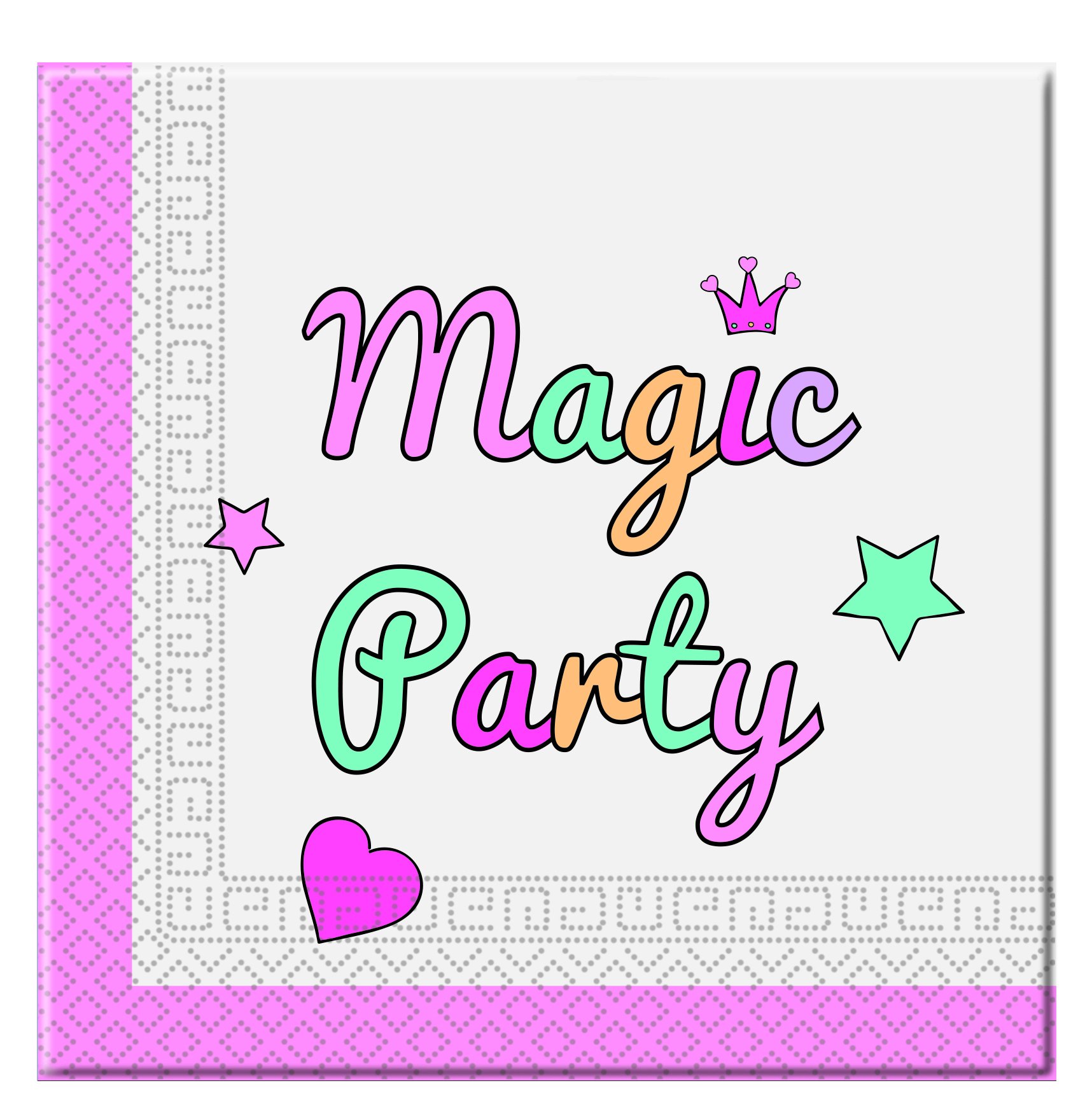 Magic Party Regenbogen Servietten 20 Stück
