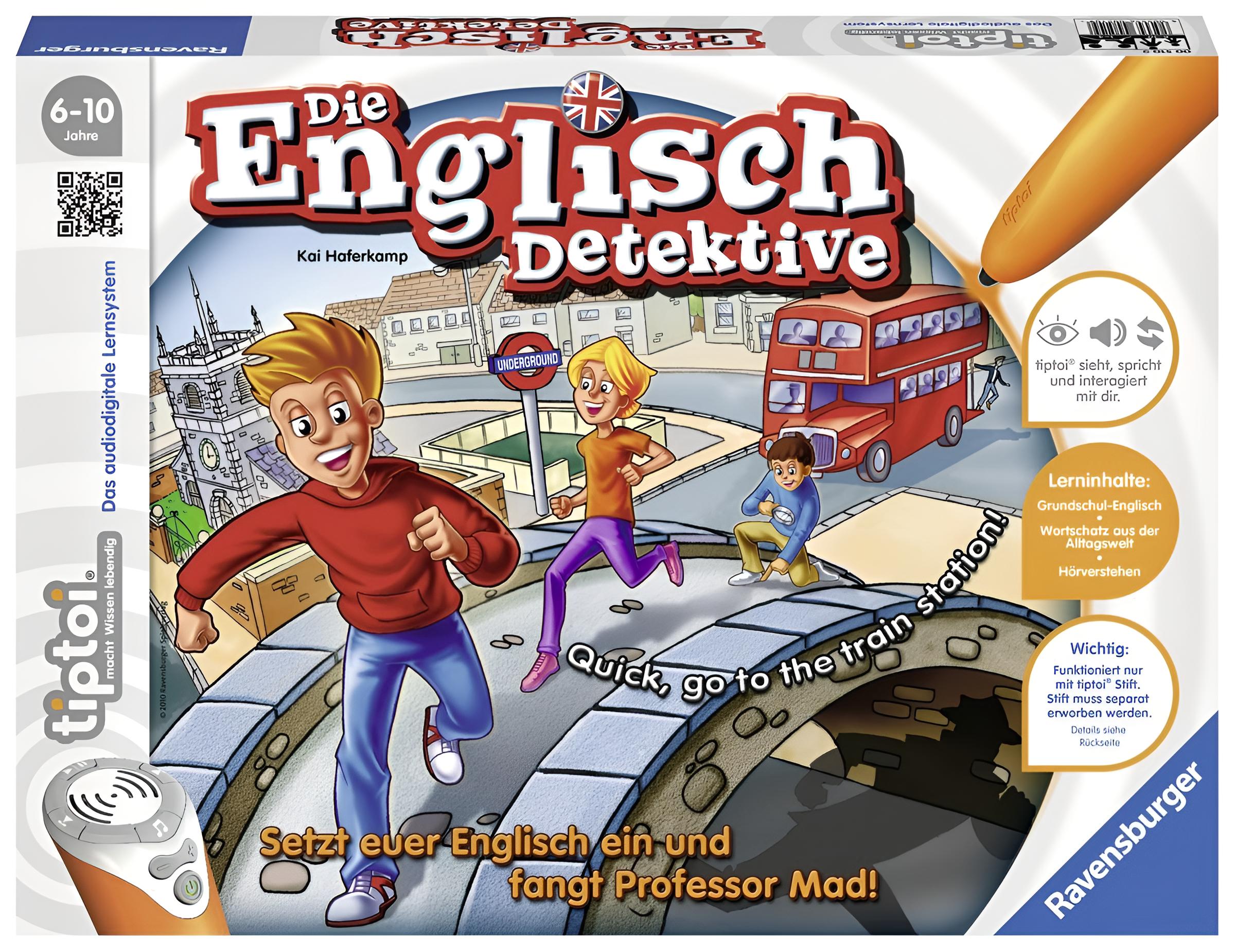 Ravensburger 00510 - tiptoi Spiel Die Englisch-Detektive