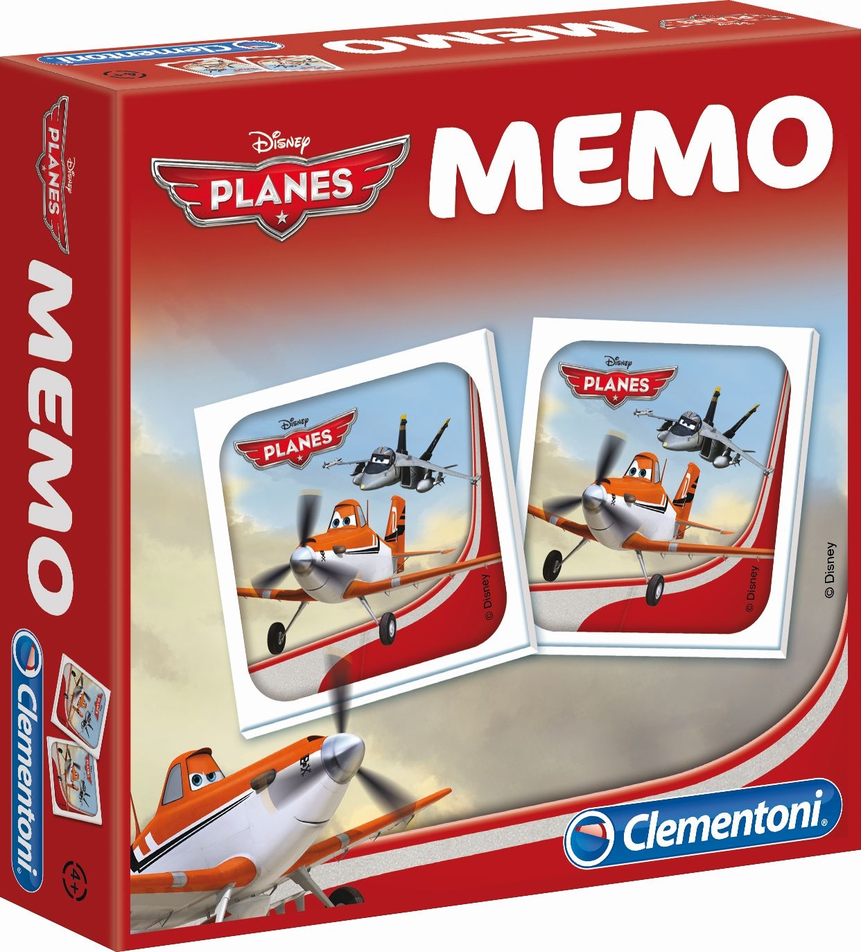 Clementoni 13422.9 - Memo Games Planes mit 80 Karten