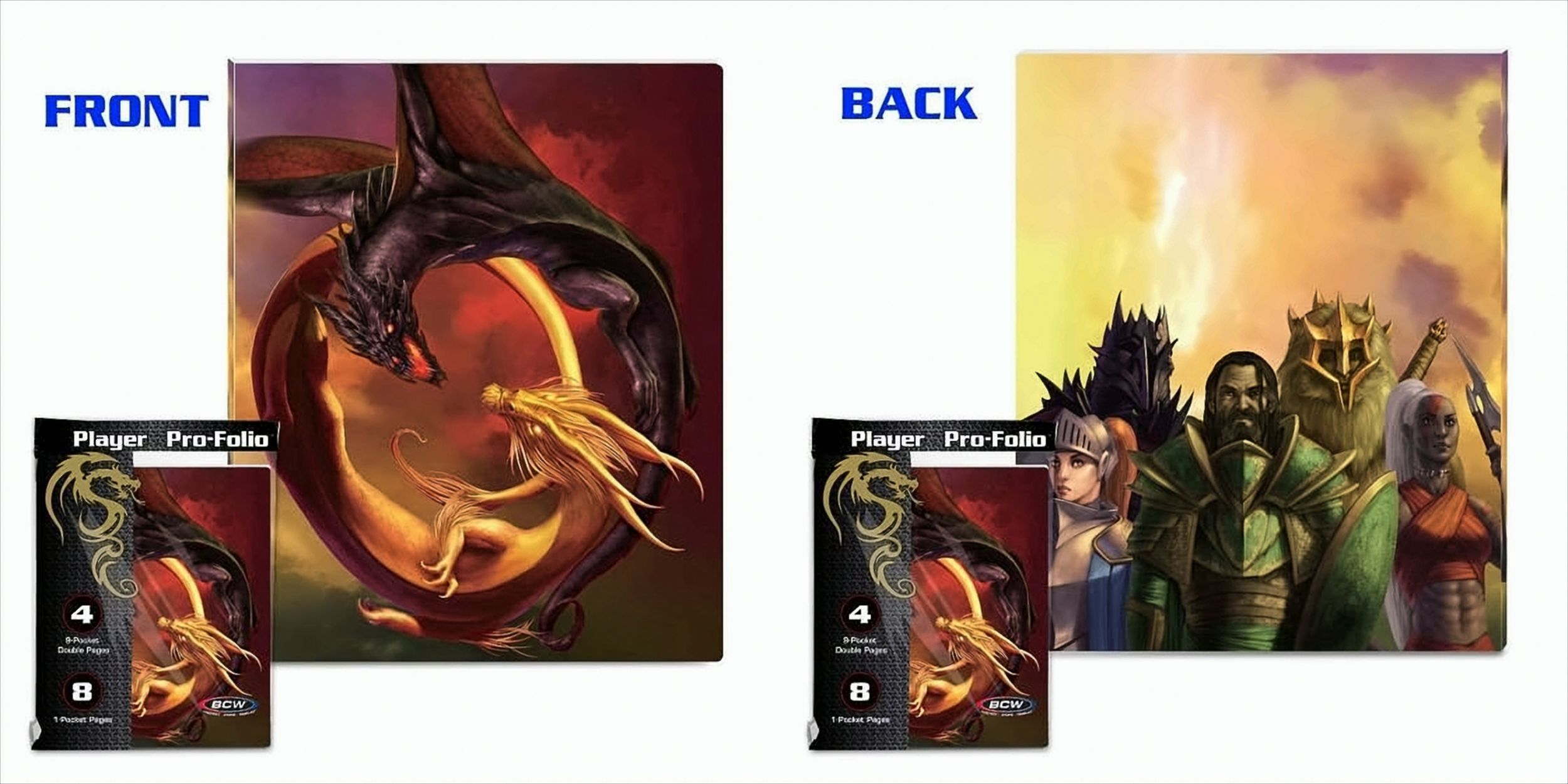 BCW Pro-Folio Good vs Evil 1Pocket & 9Pocket Pages