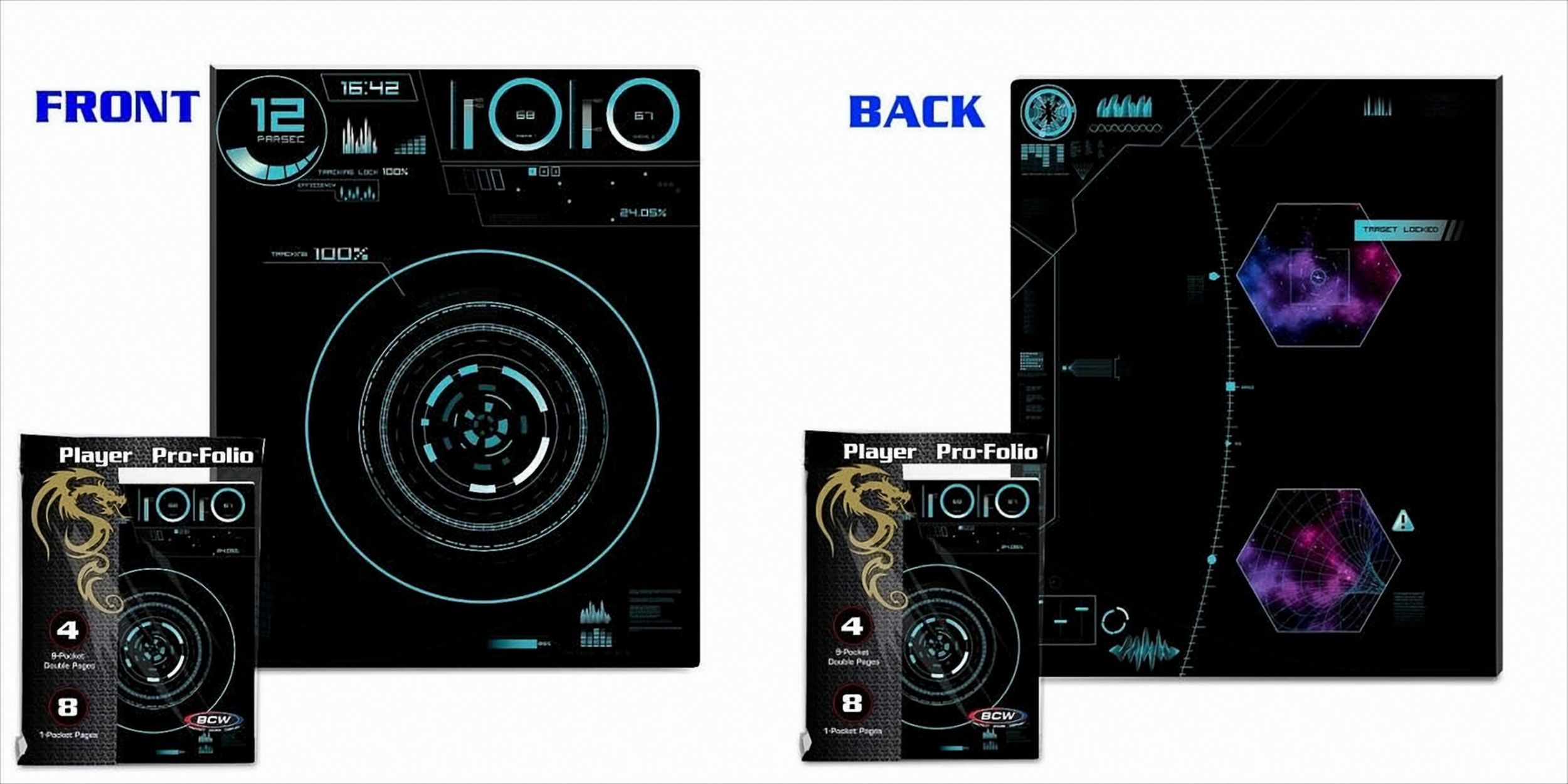 BCW Pro-Folio Sci-Fi wth 1-Pocket & 9-Pocket Pages