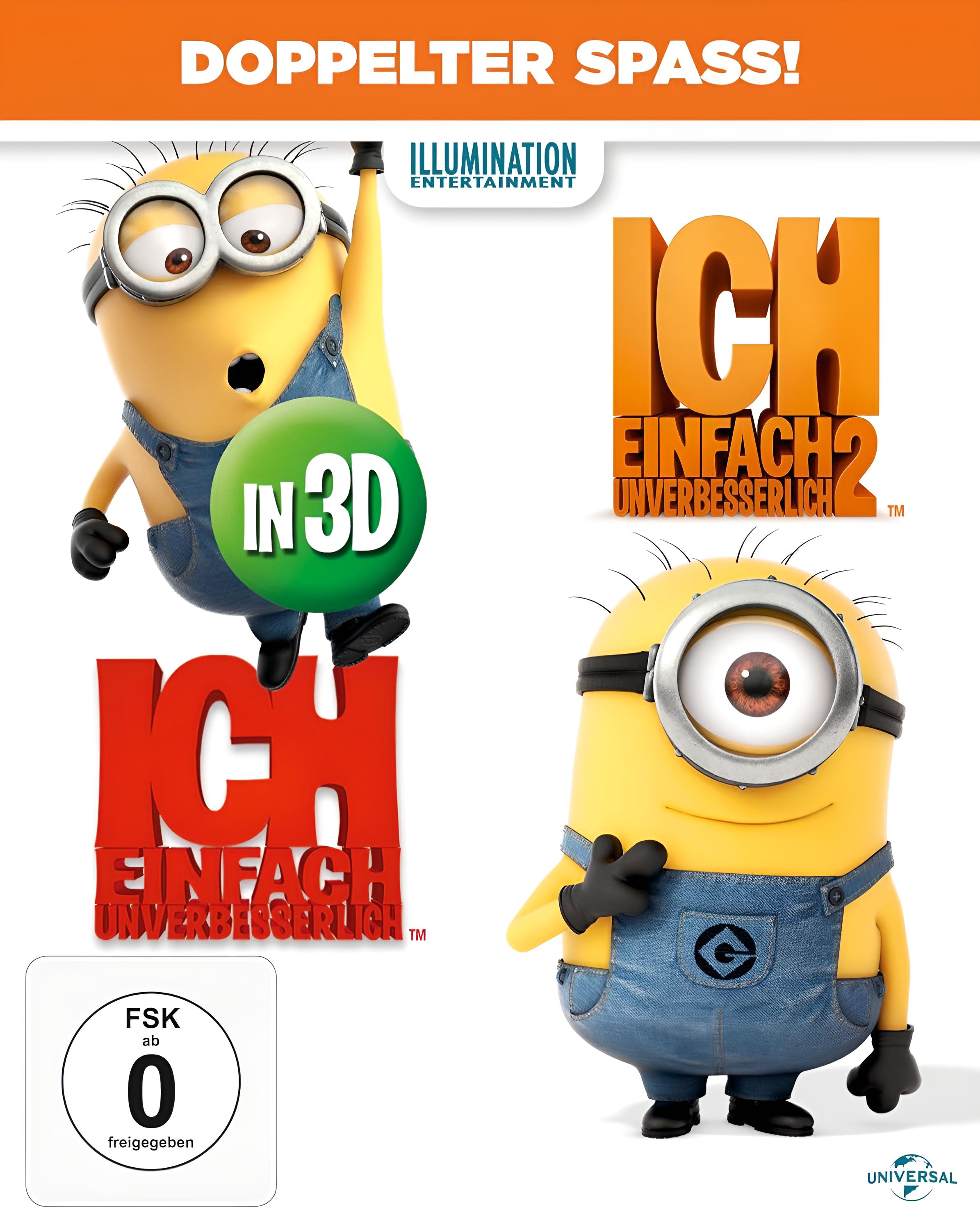 Ich einfach unverbesserlich 1+2 (2D/3D) [3D Blu-ray]