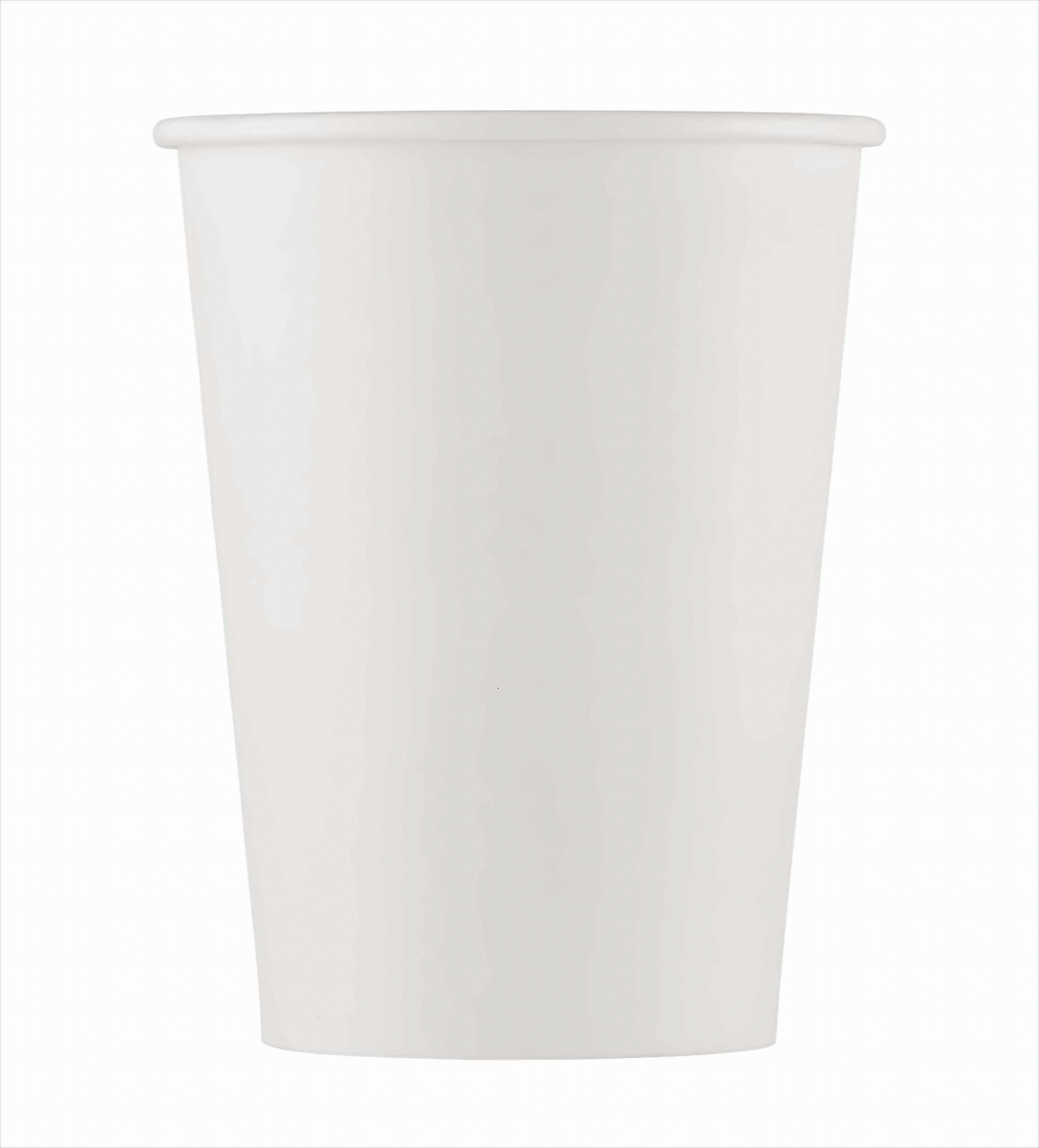 10 Pappbecher Kompostierbar Einfarbig Weiß 200ml