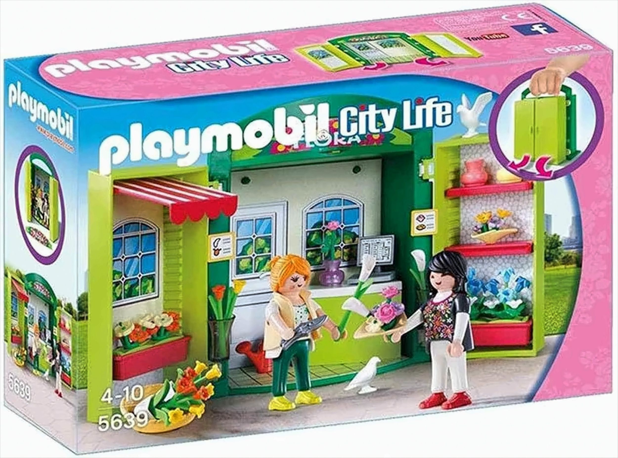 Playmobil 5639 - Blumenladen, Aufklapp-Spiel-Box