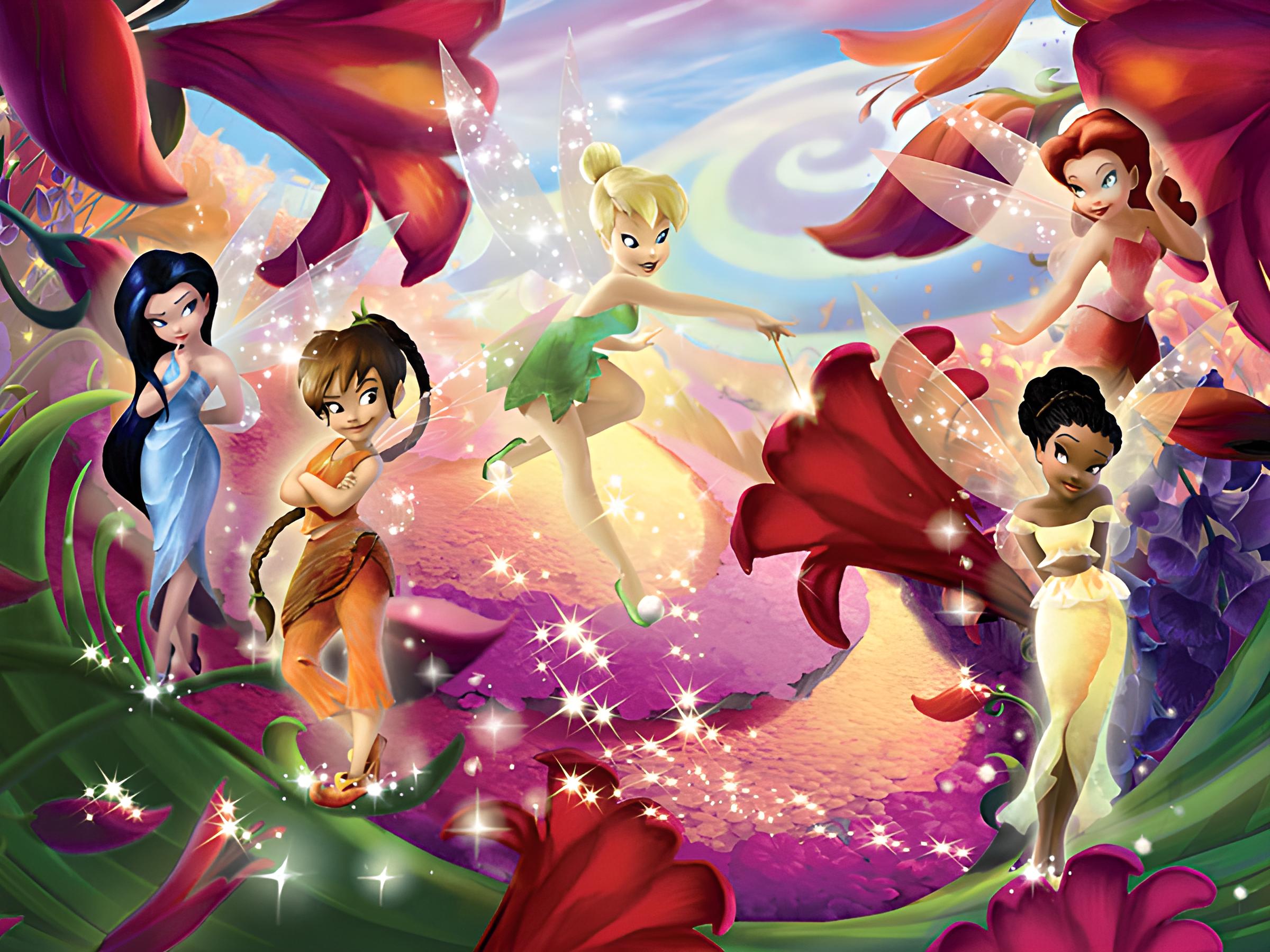 Ravensburger 12764 - Disney Fairies: 5 Fairies, 200 Teile XXL Puzzle