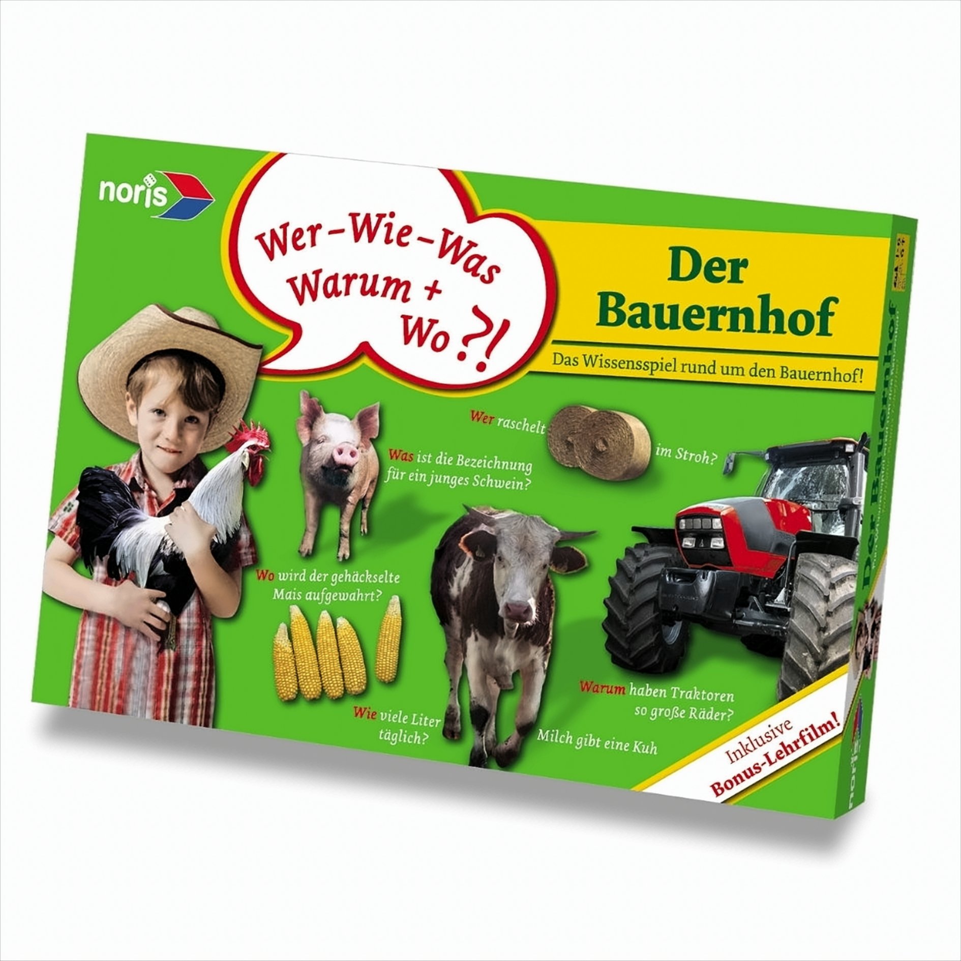 noris 4841 - Bauernhof-Lernspiel mit DVD-Film 20 Min.