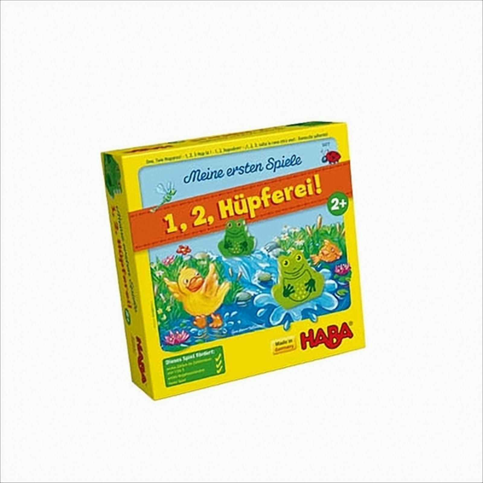HABA 5877 - Meine ersten Spiele - 1, 2, Hüpferei, Würfellaufspiel