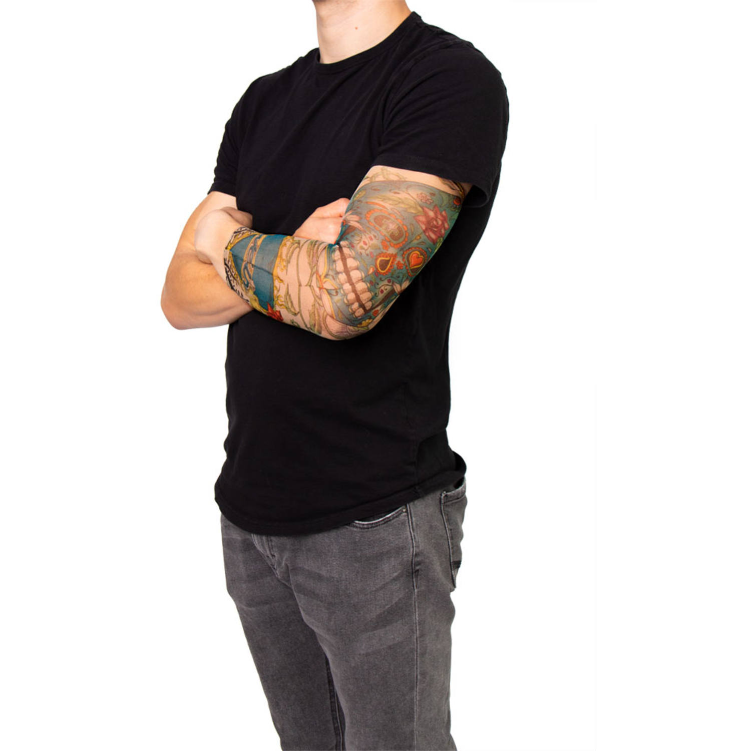 Tätowierungs Stulpen Tag der Toten Achtung: Nicht für Kinder unter 14 Jahren. Nicht in die Nähe von Feuer bringen.