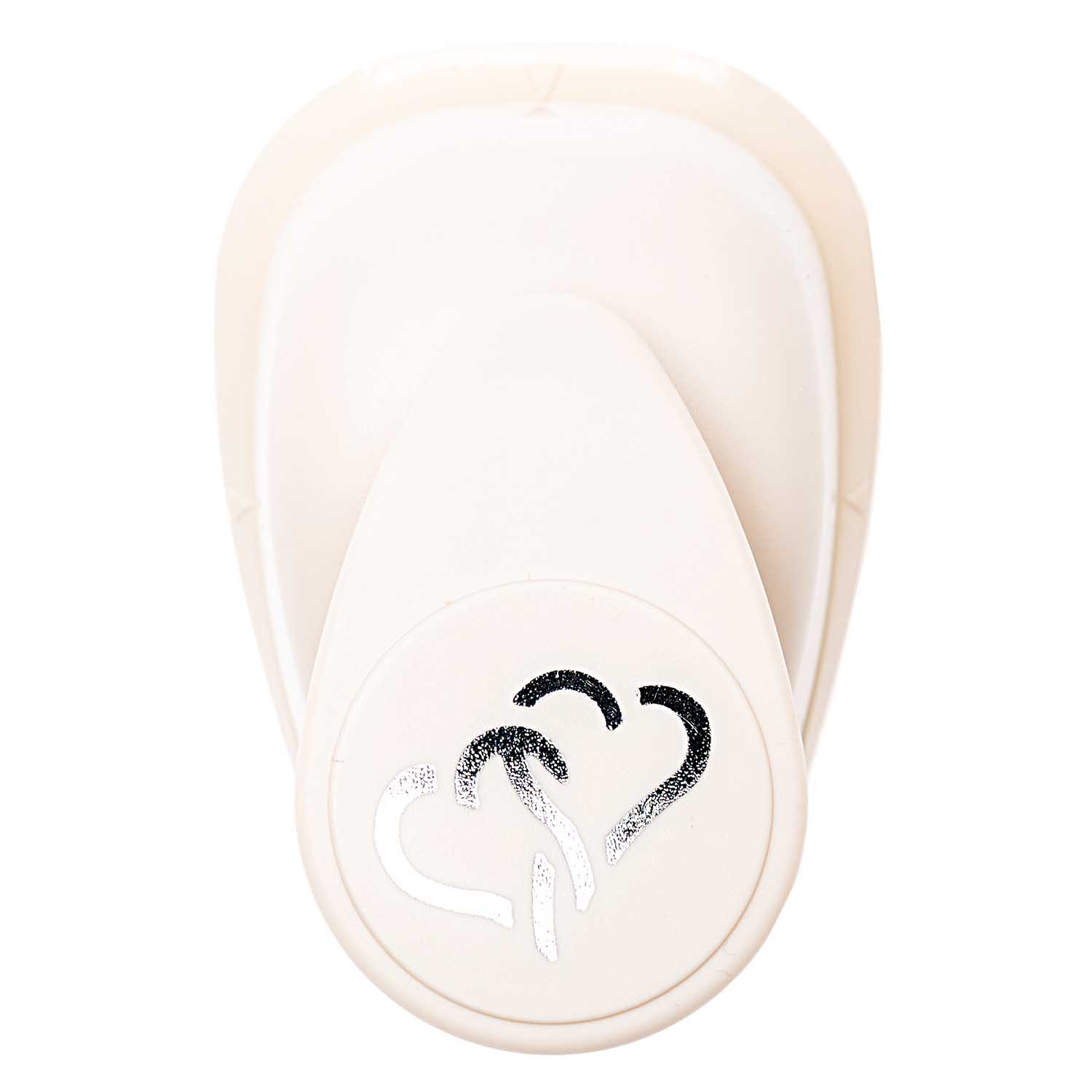 Motivstanze 2 Herzen verschlungen 25 mm