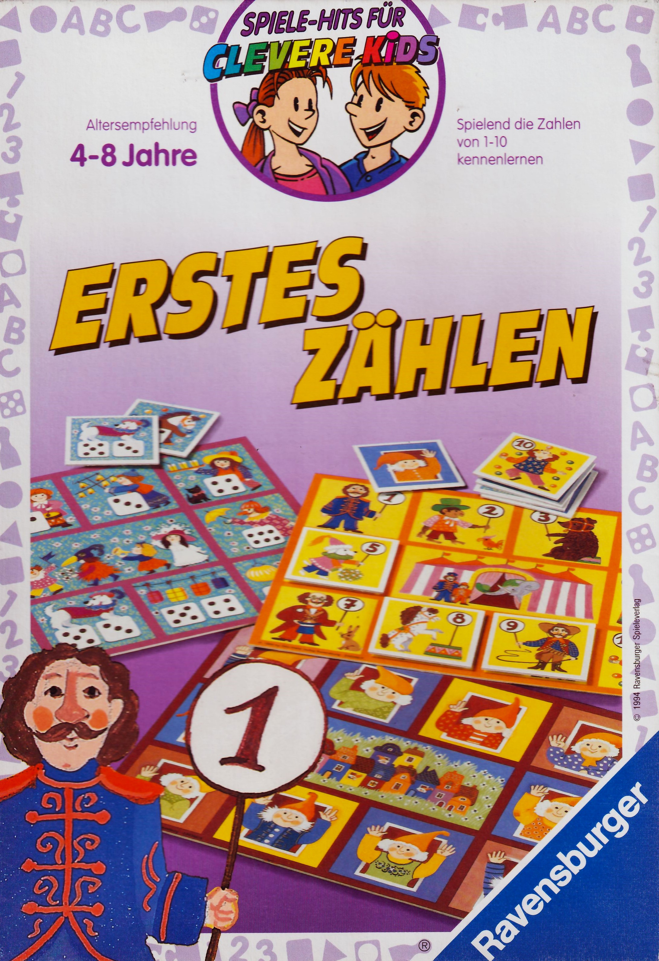 Erstes Zählen. Spielend die Zahlen von 1-10 kennenlernen.