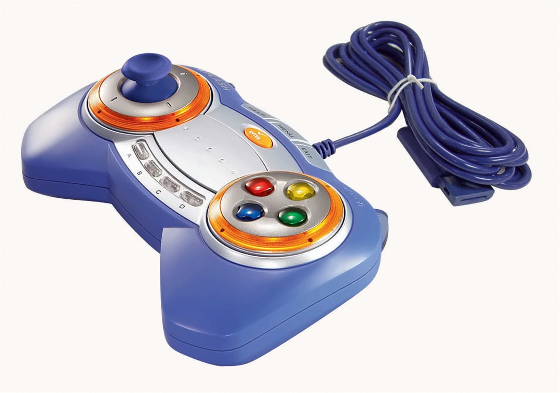 Vtech 80-091404 - V.Smile Pro Lernkonsole Joystick blau