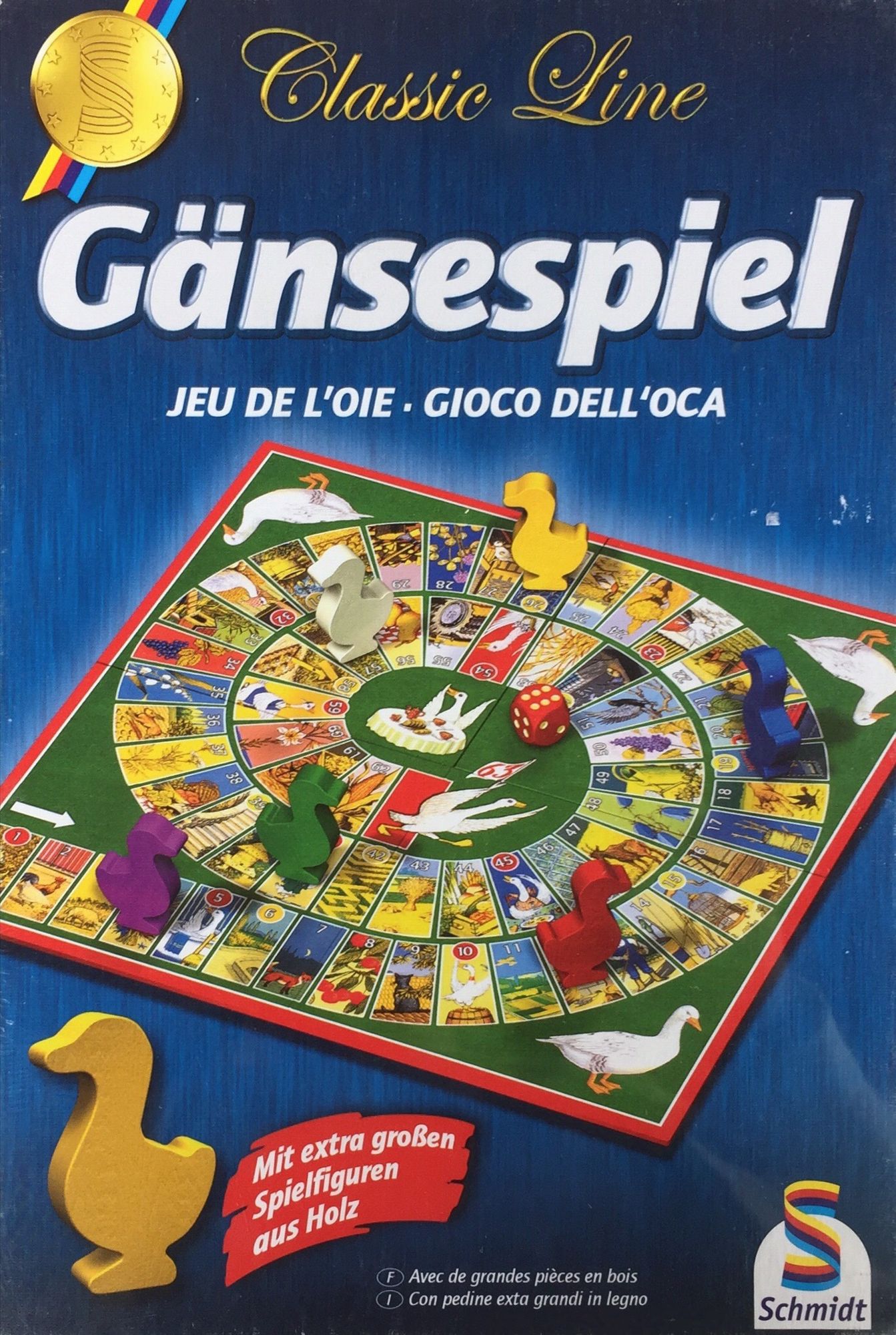 Gänsespiel mit extra großen Figuren