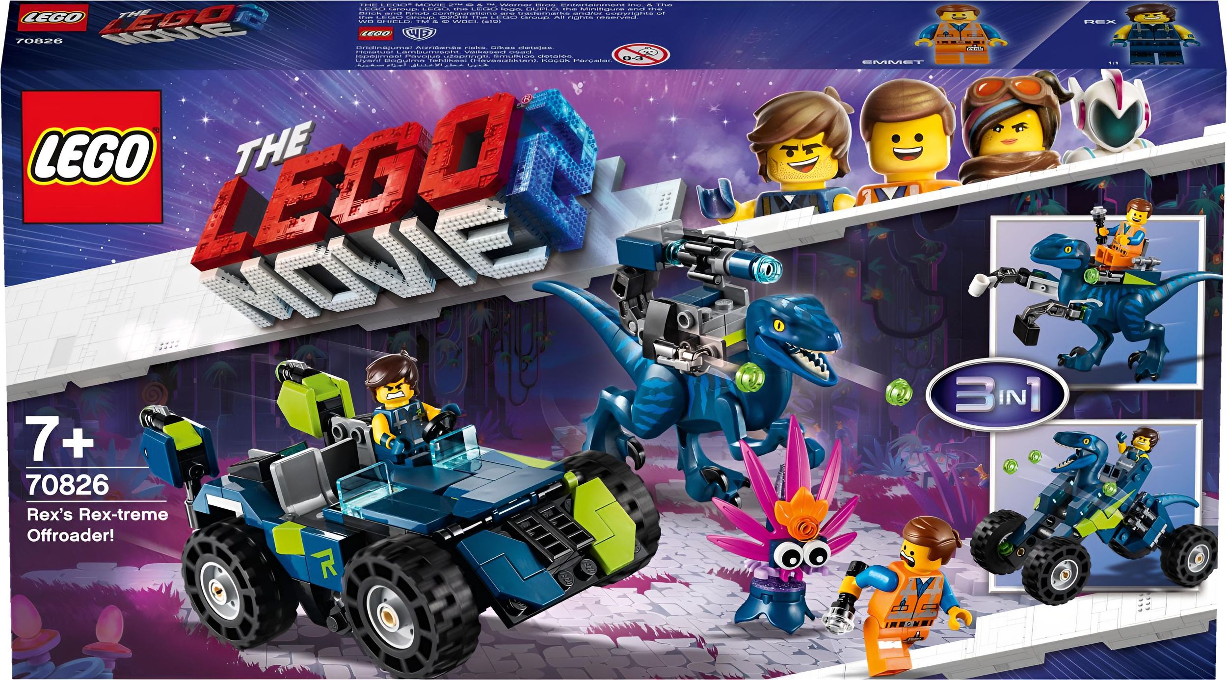 THE LEGO MOVIE 2 70826 Rex? ?Rextremes? Offroad-Fahrzeug
