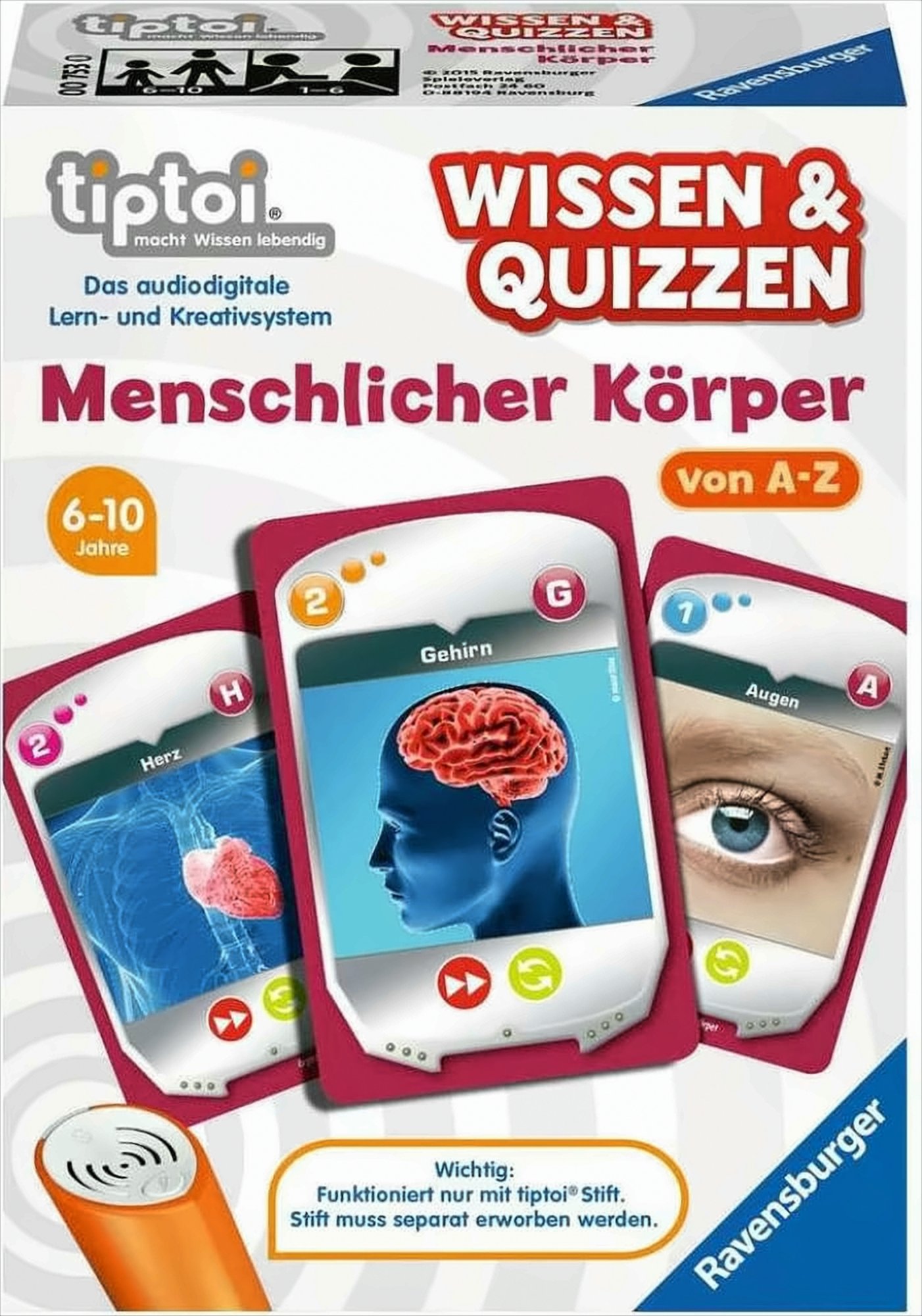 tiptoi Wissen und Quizzen Menschlicher Körper Spiel