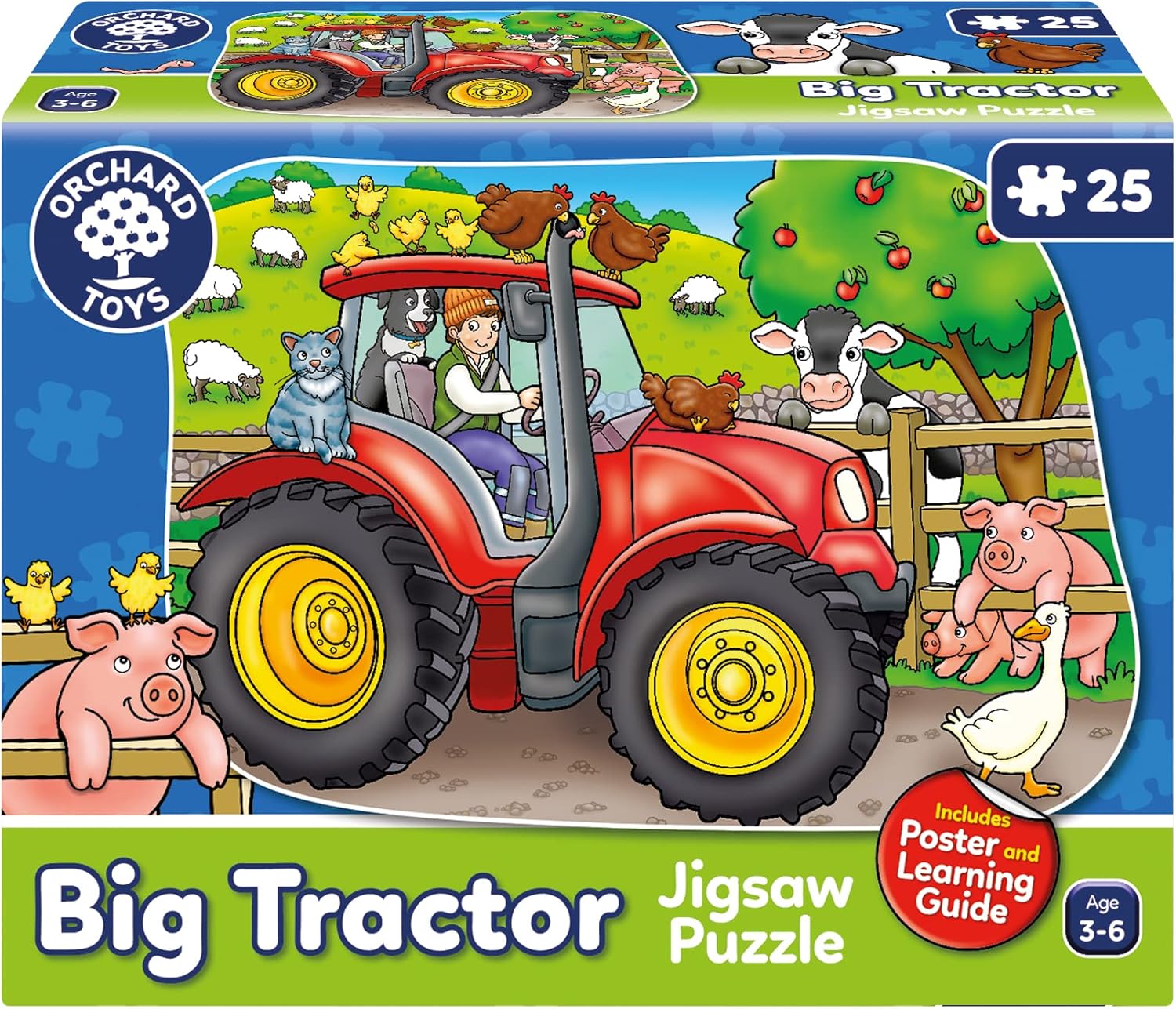 Traktor, 25 Teile Puzzle